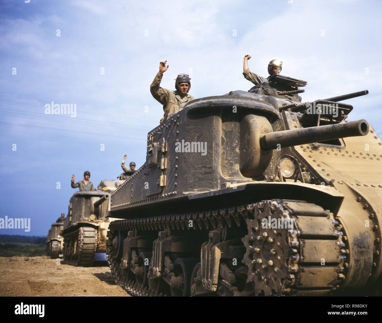 M3 Tanks, Fort Knox, Kentucky, USA, Alfred T. Palmer, Office of War