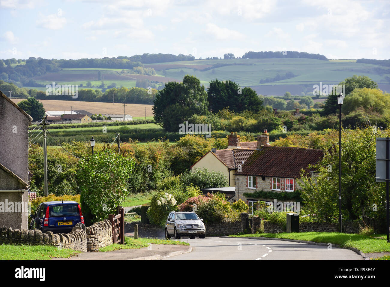 Abson Road, Pucklechurch, Gloucestershire, England, United Kingdom. Stock Photo