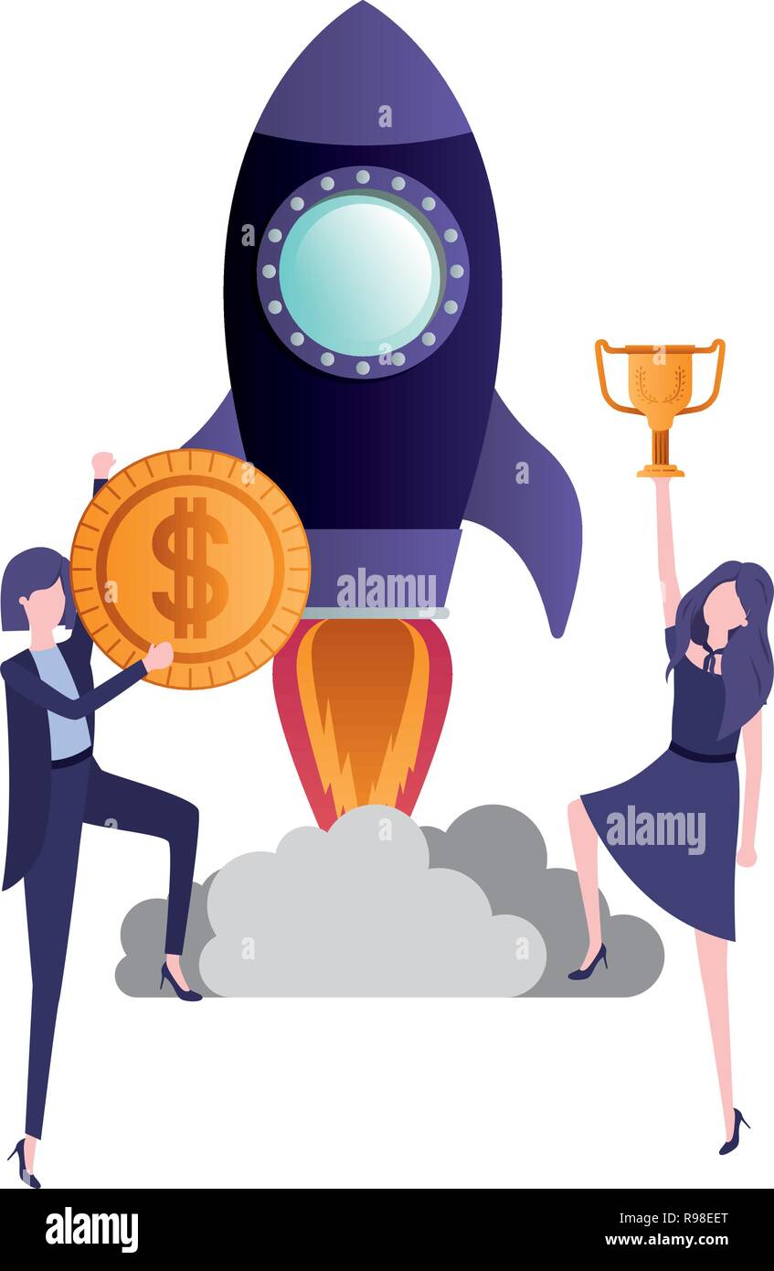 business women with set icons Stock Vector Image & Art - Alamy