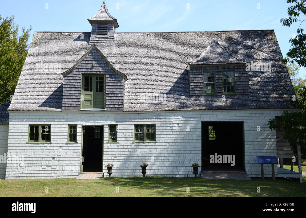 The stables, Van Horne House, Ministers Island, New Brunswick Stock