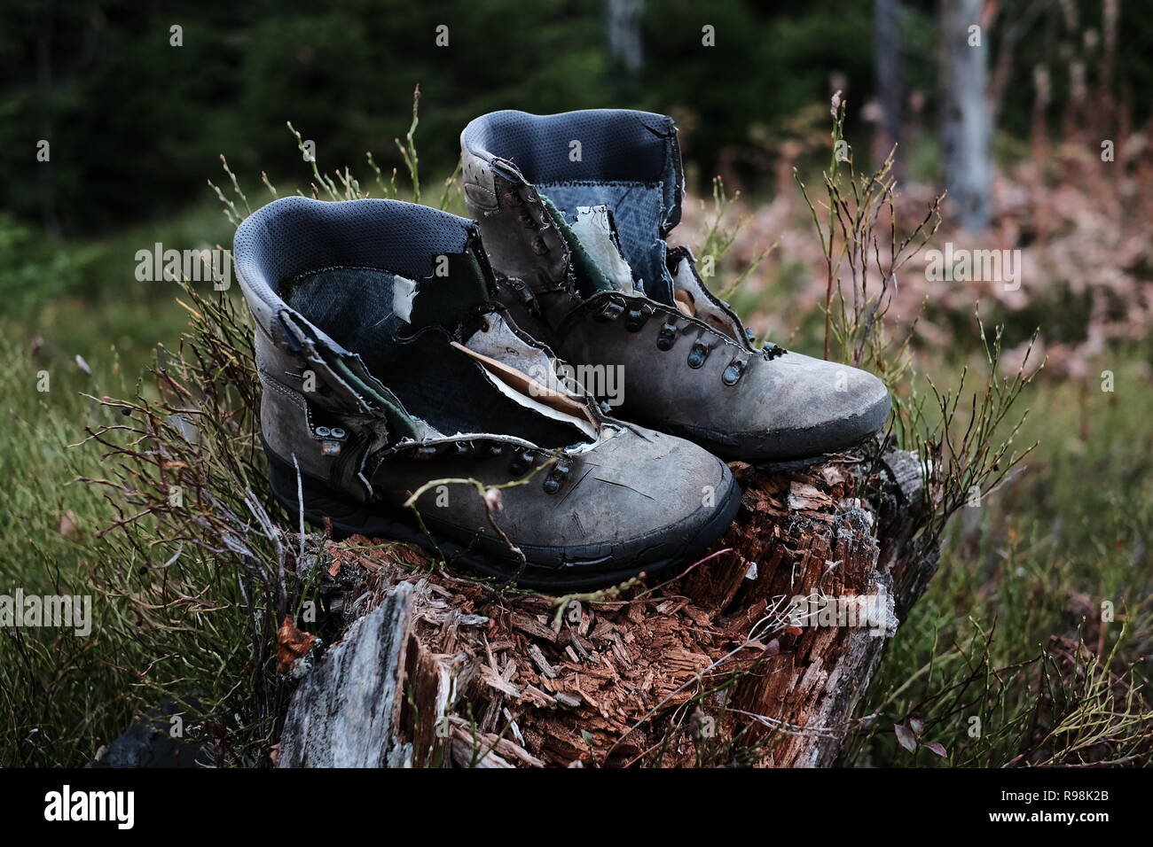 used hiking boots