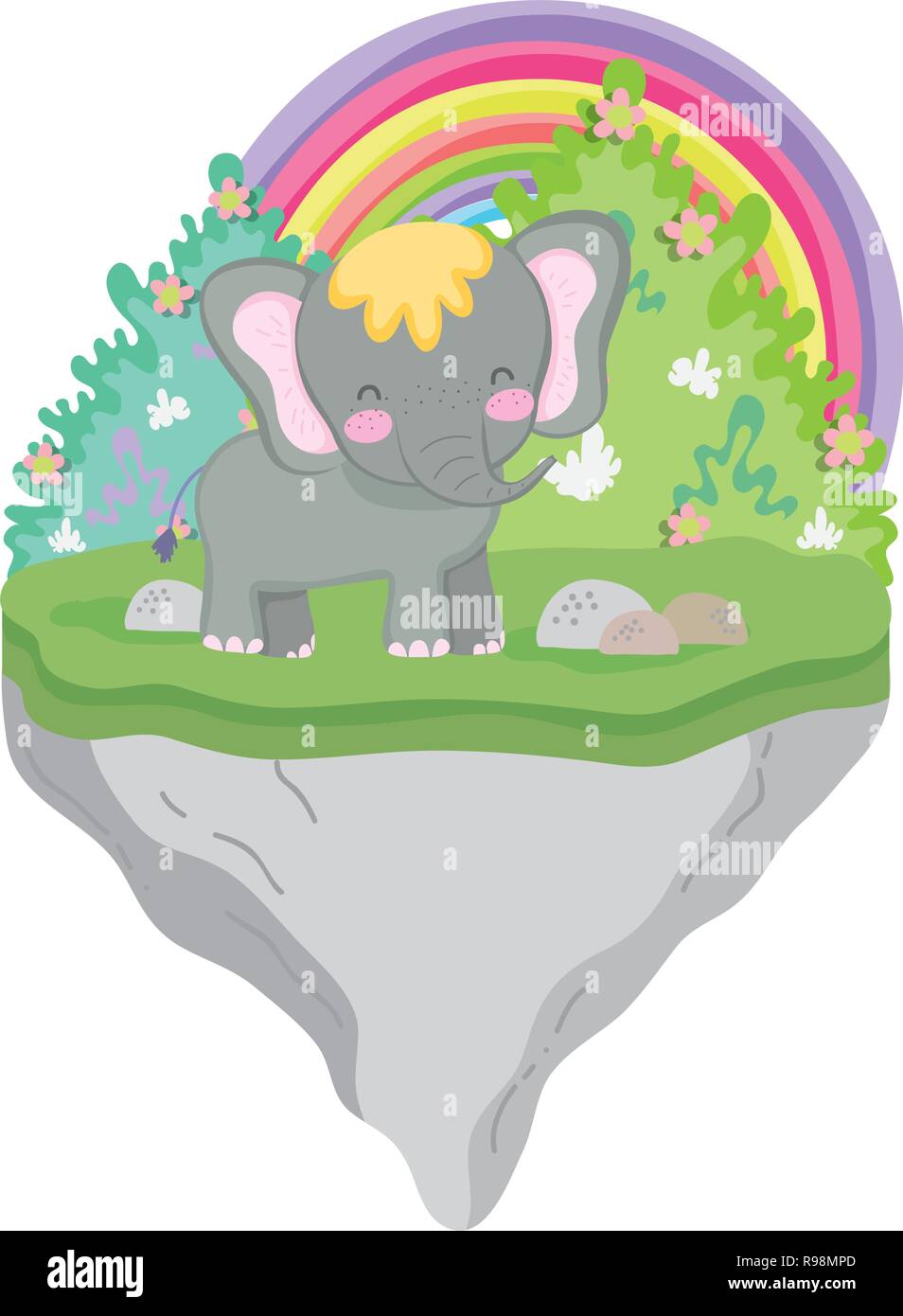 cute and little elephant character Stock Vector Image & Art - Alamy
