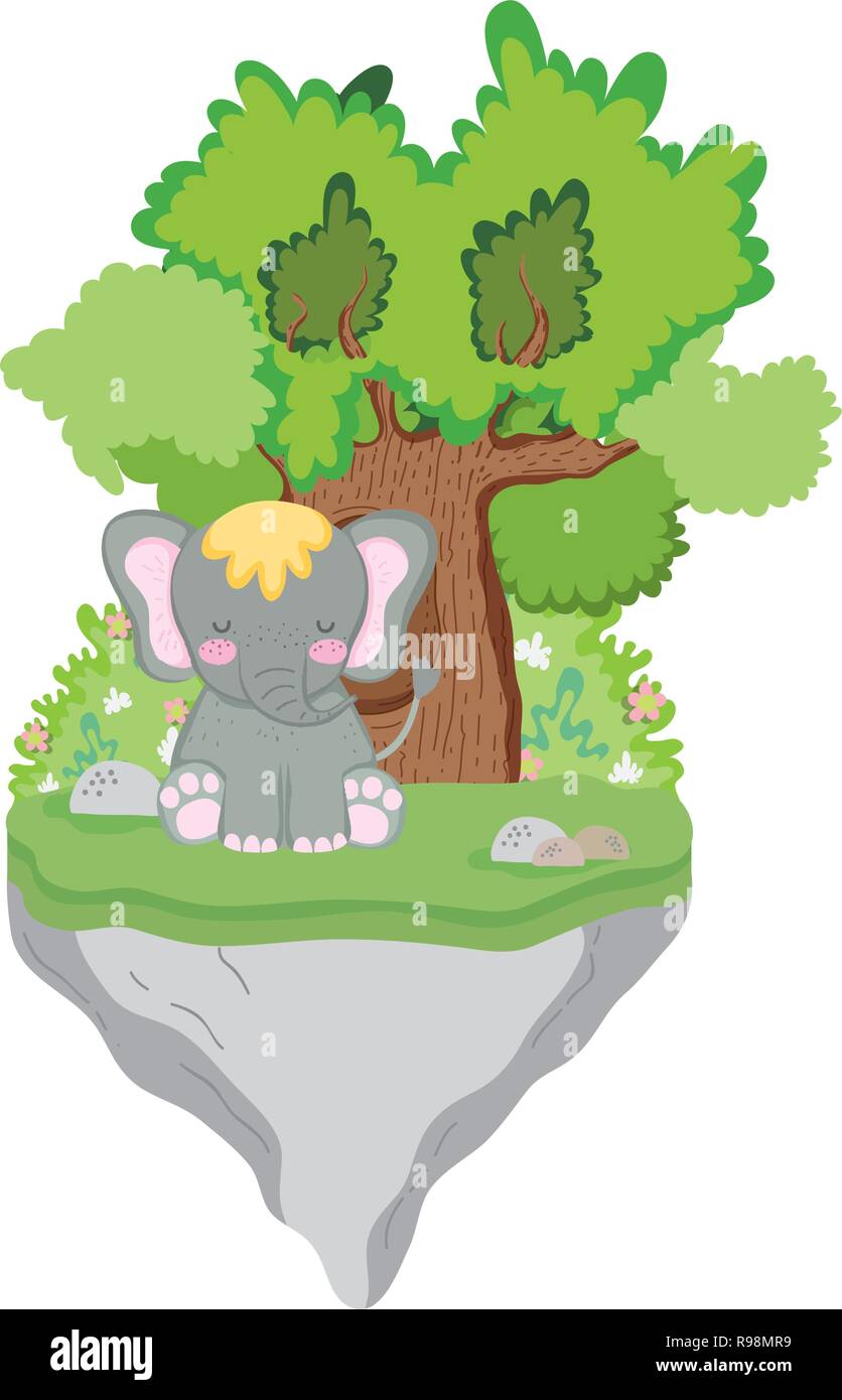 cute and little elephant character Stock Vector Image & Art - Alamy