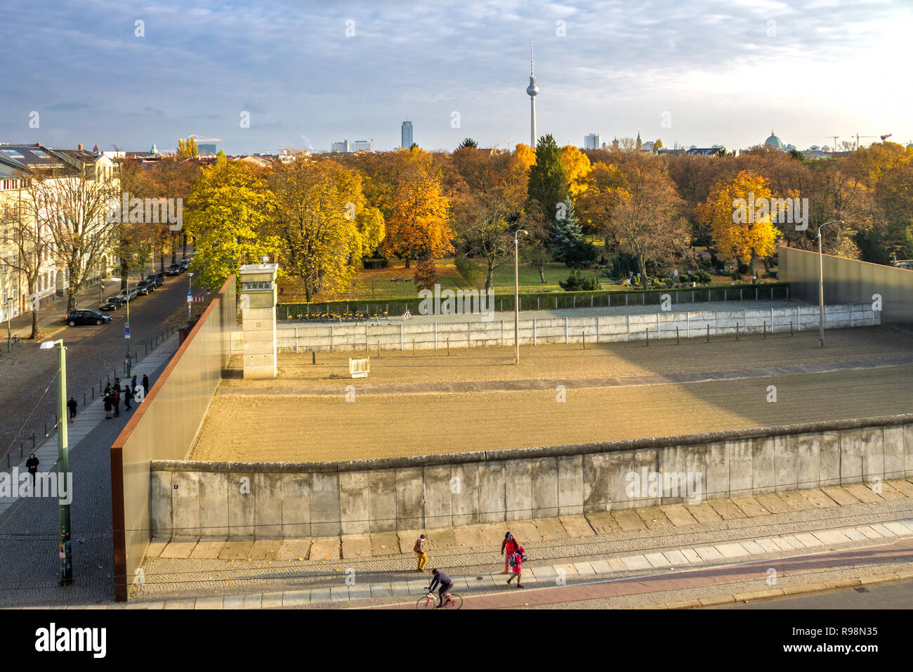 Berlin Wall, Bernauer Street, Germany Stock Photo