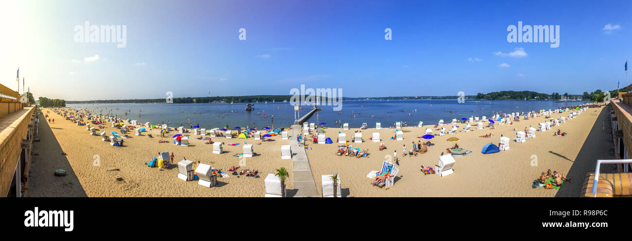 Swimming, Wannsee, Berlin, Germany Stock Photo