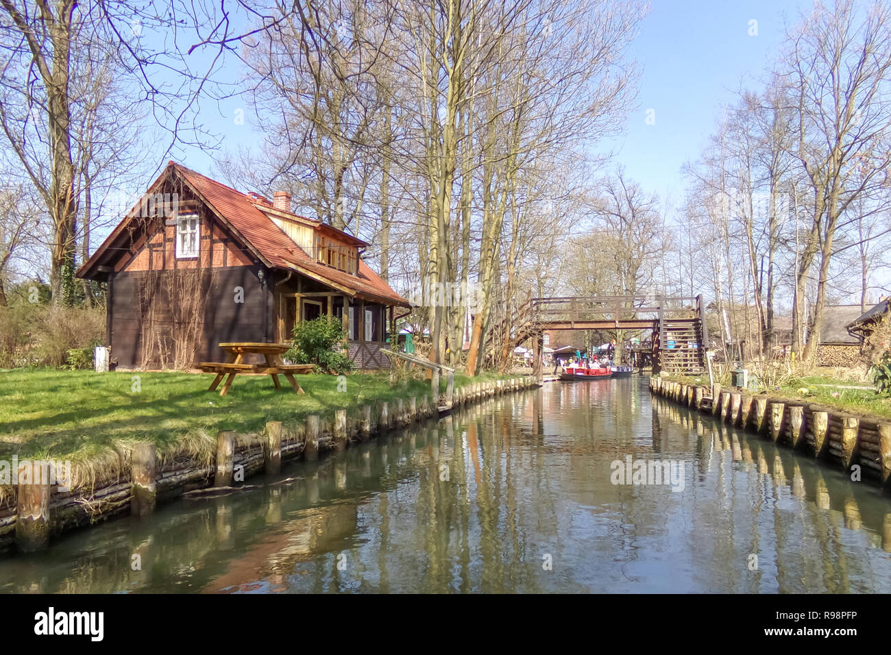 Spreewald, Brandenburg, Luebbenau Stock Photo Alamy