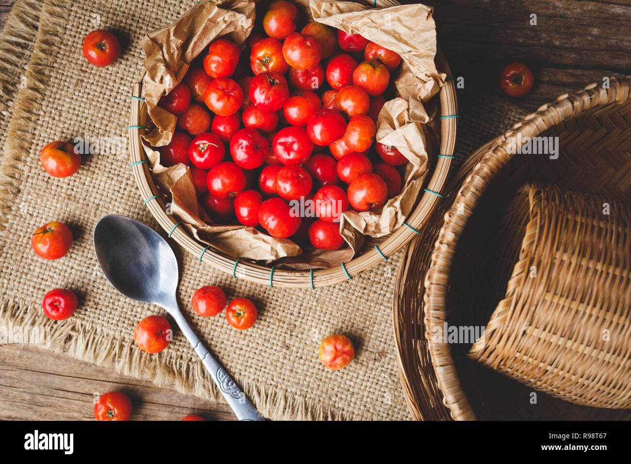 Barbados Cherry fruits Stock Photo Alamy