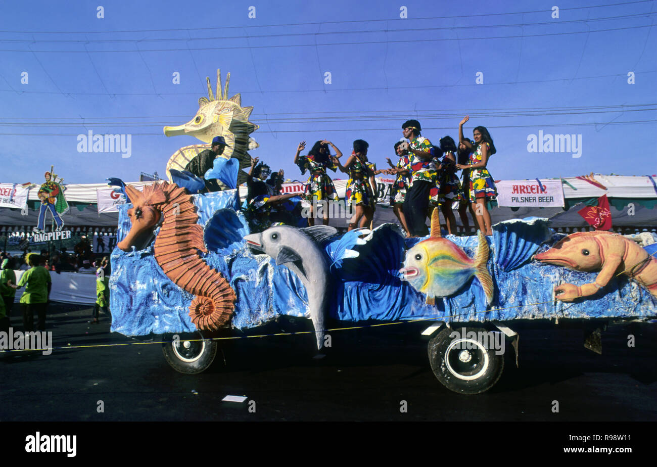 Goa carnival procession float, panjim, goa, india Stock Photo