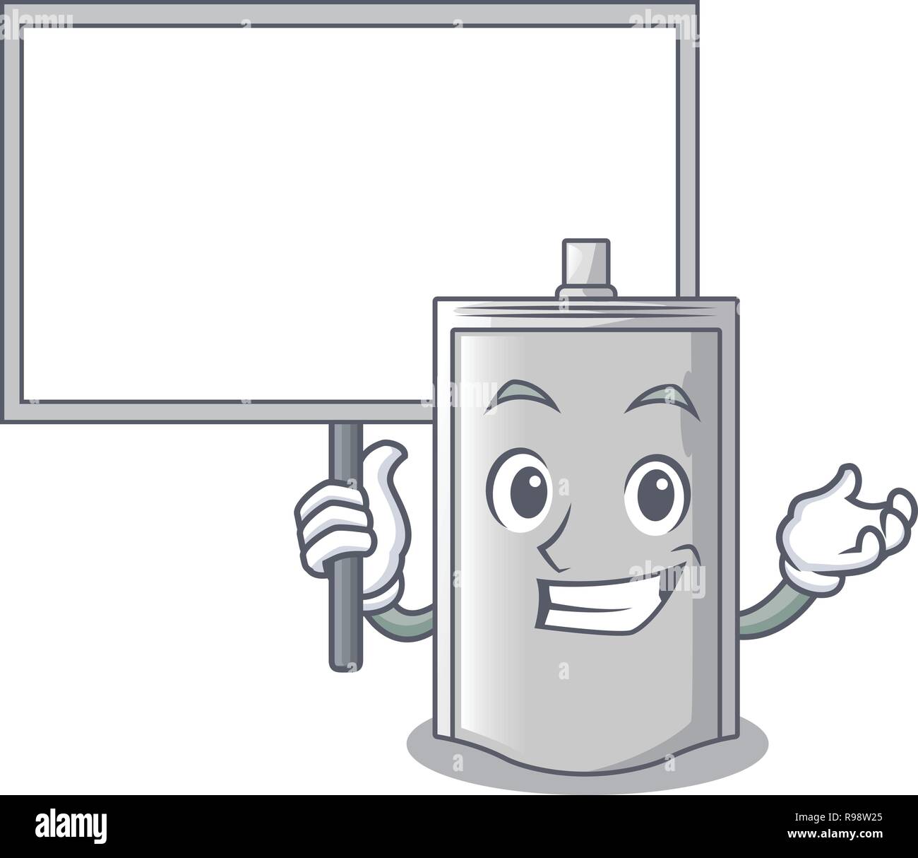 Bring board bag packaging food in shape cartoon Stock Vector Image ...