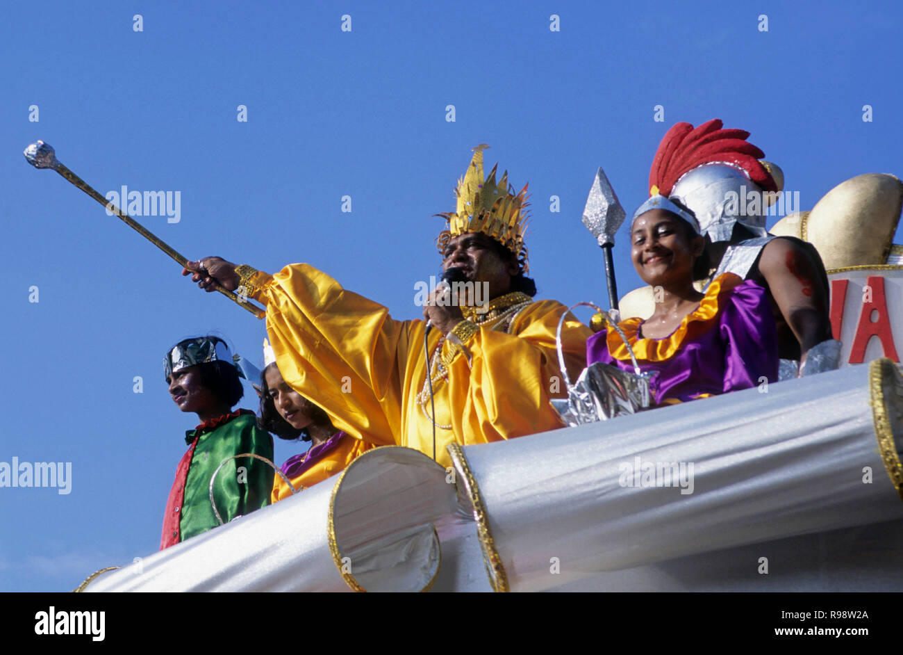 queen and king memo, goa carnival, goa, india Stock Photo