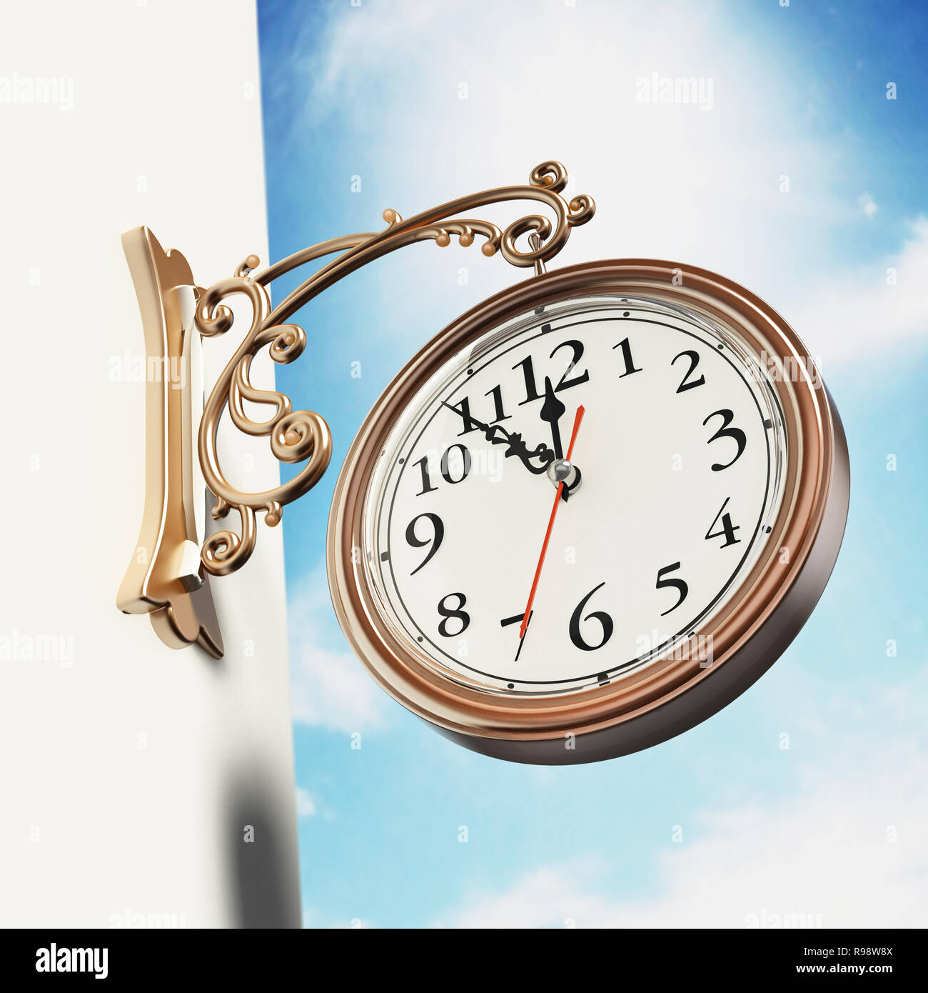 Vintage wall clock hi-res stock photography and images - Alamy