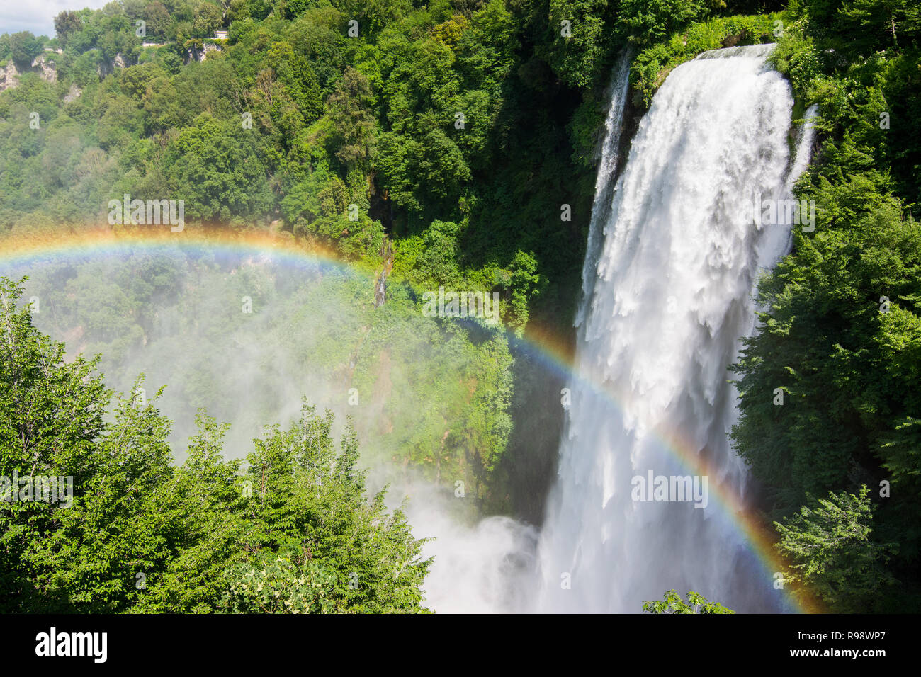 Marmore falls, Cascata delle Marmore, in Umbria, Italy. The tallest  man-made waterfall in the world Stock Photo - Alamy