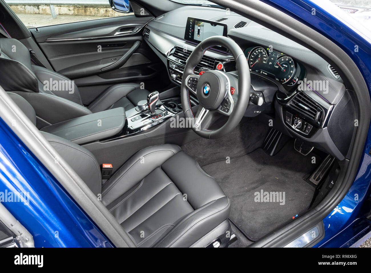 Bmw m5 interior hi-res stock photography and images - Alamy