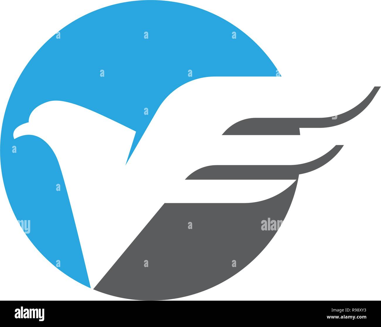 Falcon Logo Template vector illustration design Stock Vector