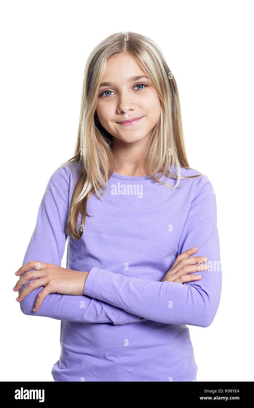 Close up portrait preteen girl hi-res stock photography and images - Alamy