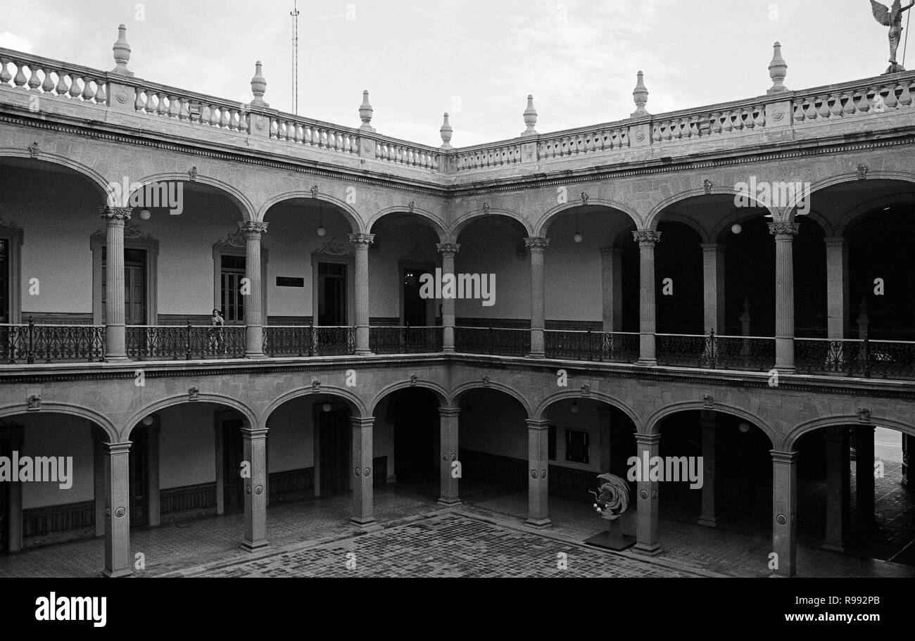 MONTERREY, NL/MEXICO - NOV 10, 2003: Interiors detail of the Governor's Palace. A museum since 2006. Stock Photo
