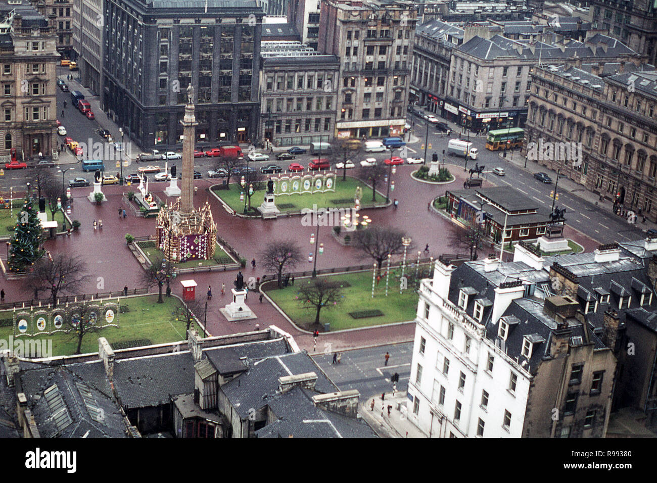Square, Glasgow. High angle view from College of Building and
