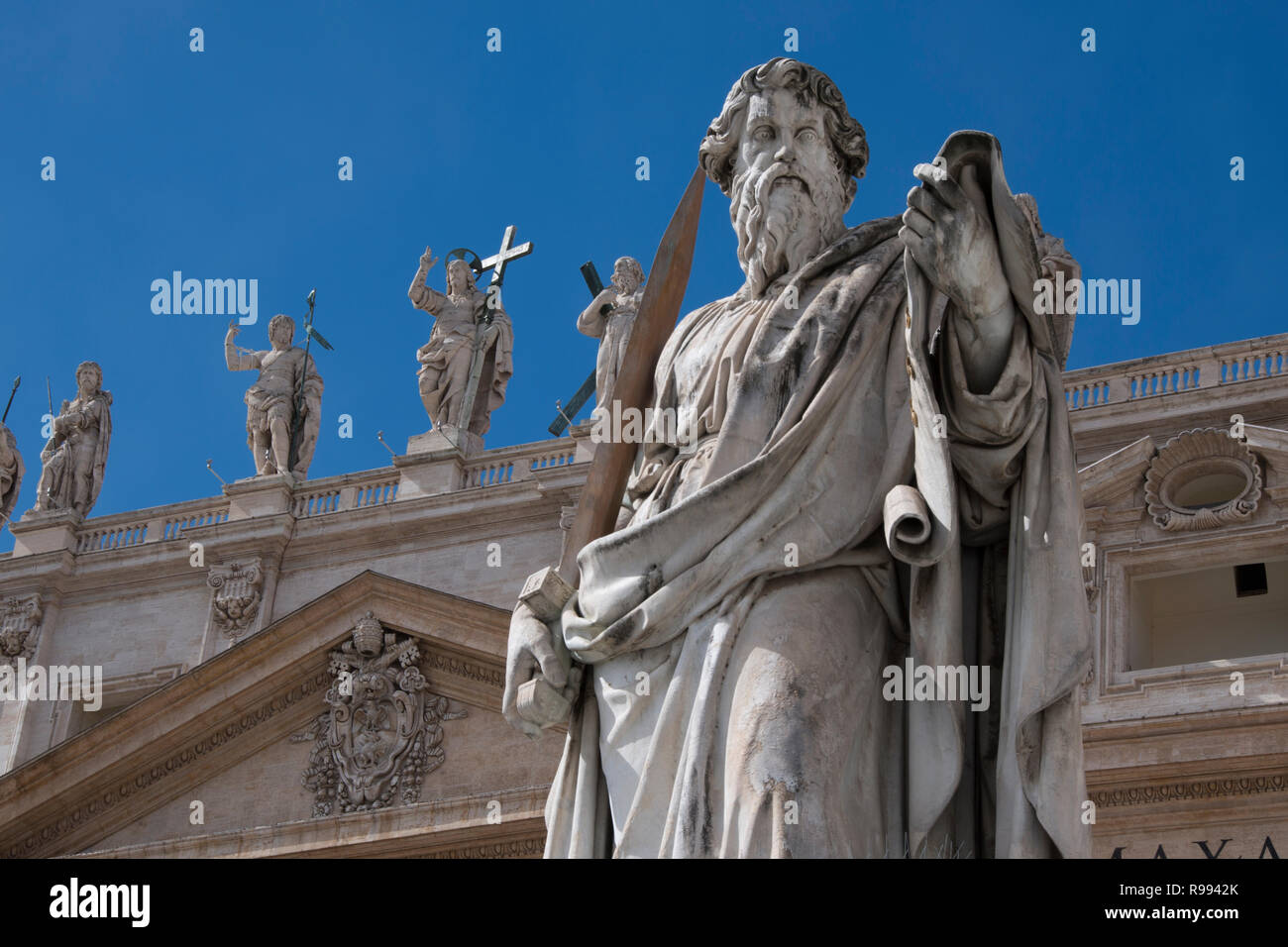 Vatican. Statue of Saint Peter Stock Photo