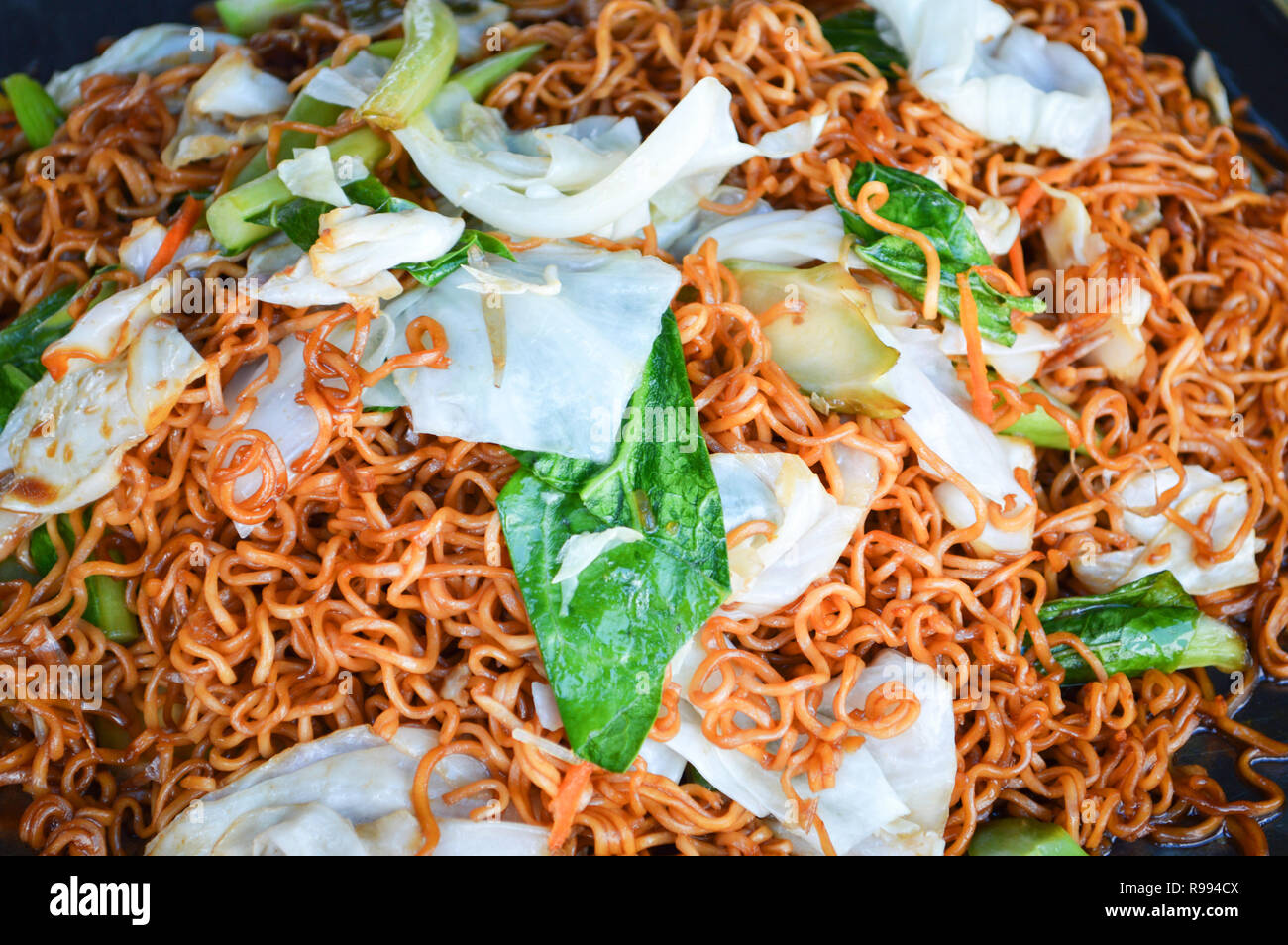 Stir fried instant noodles with Vegetable Thai food / Pad Thai rice
