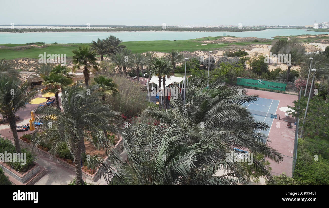 Area of hotel Park Inn by Radisson Abu Dhabi Yas Island Stock Photo