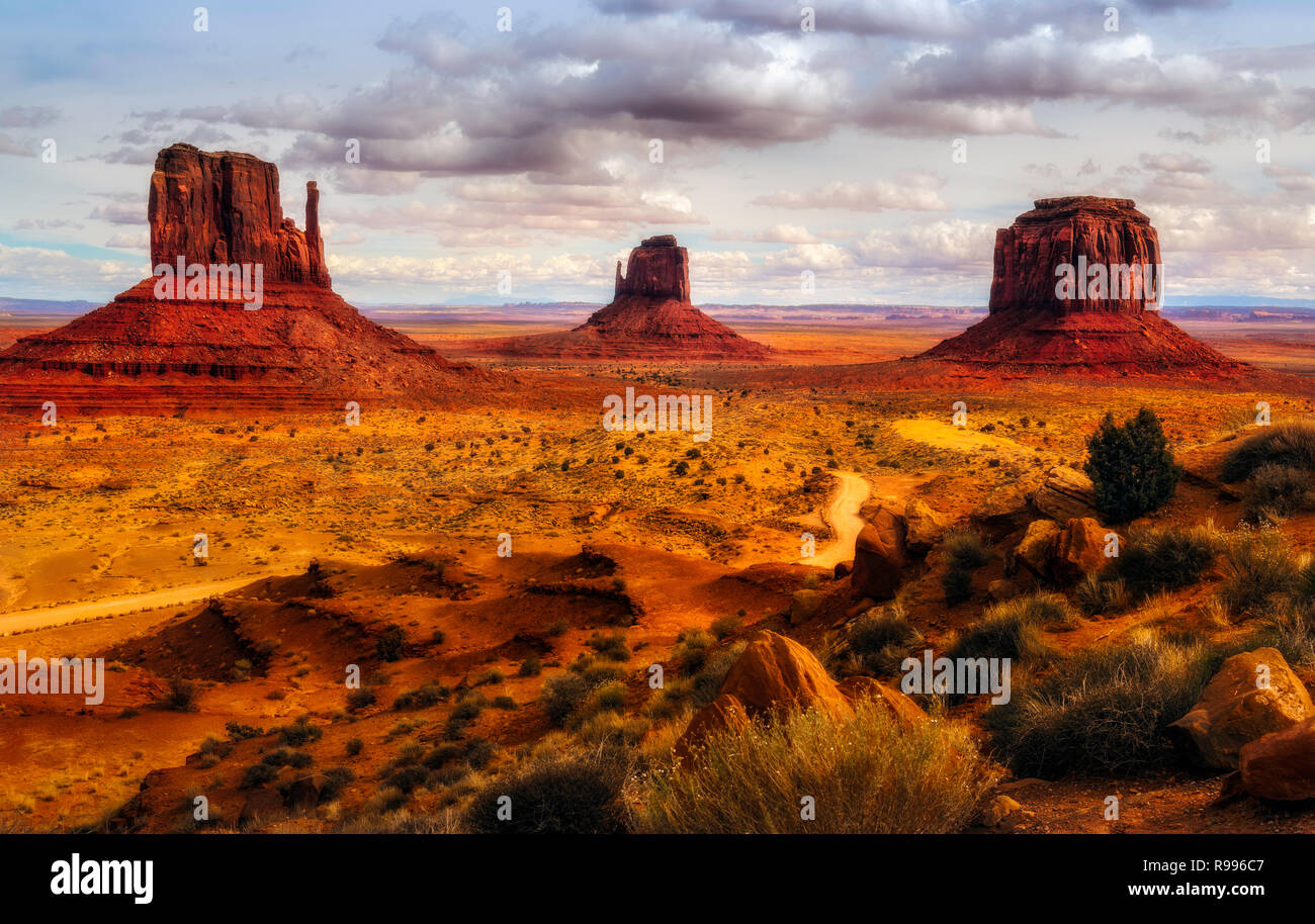 Sottobicchiere Monument Valley Arizona USA - Finitura Lucida Con Retro In Sughero 9,5 Cm - 5