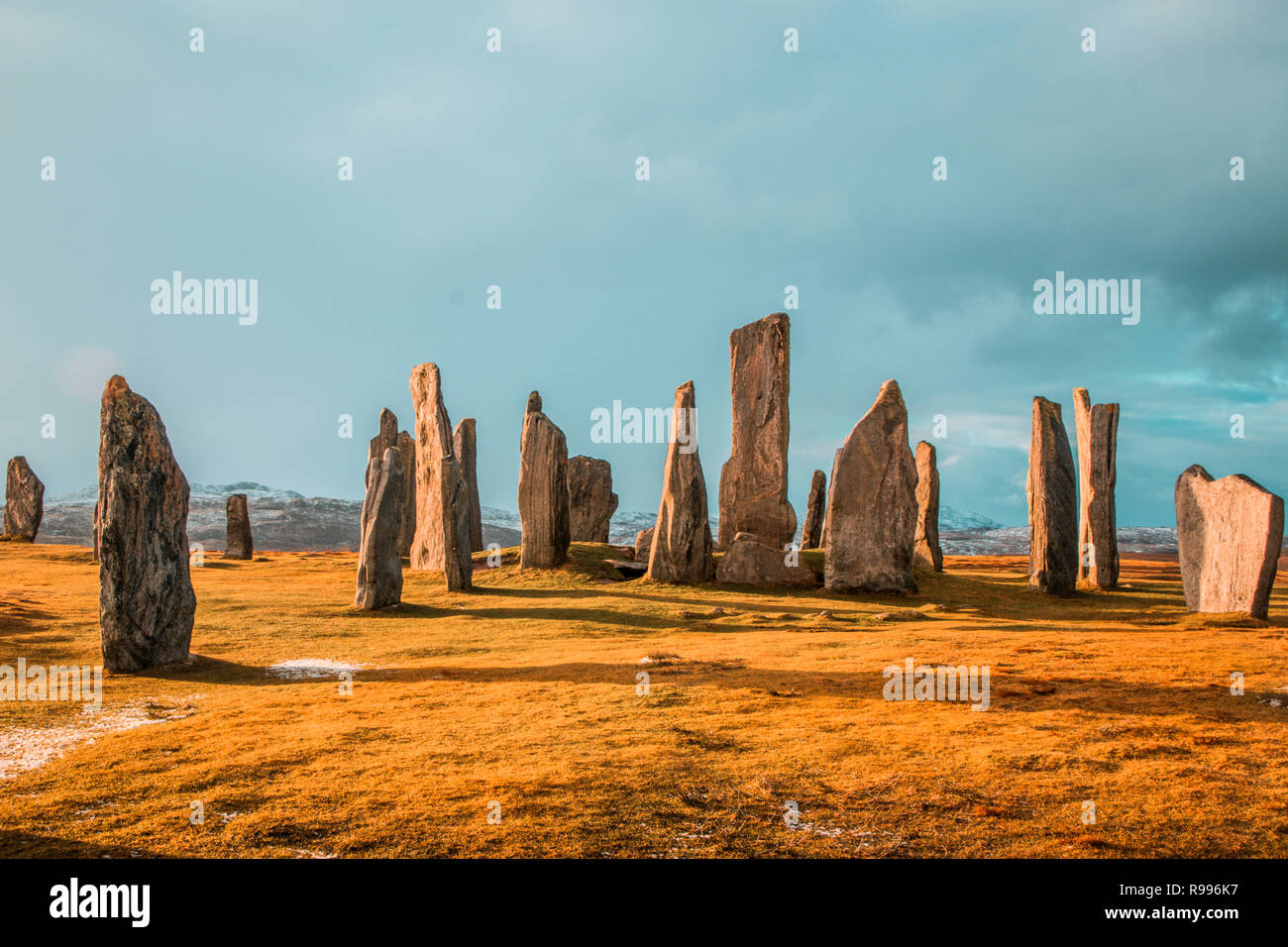 Callanish Standing Stones, Isle of Lewis, Scotland, UK Stock Photo