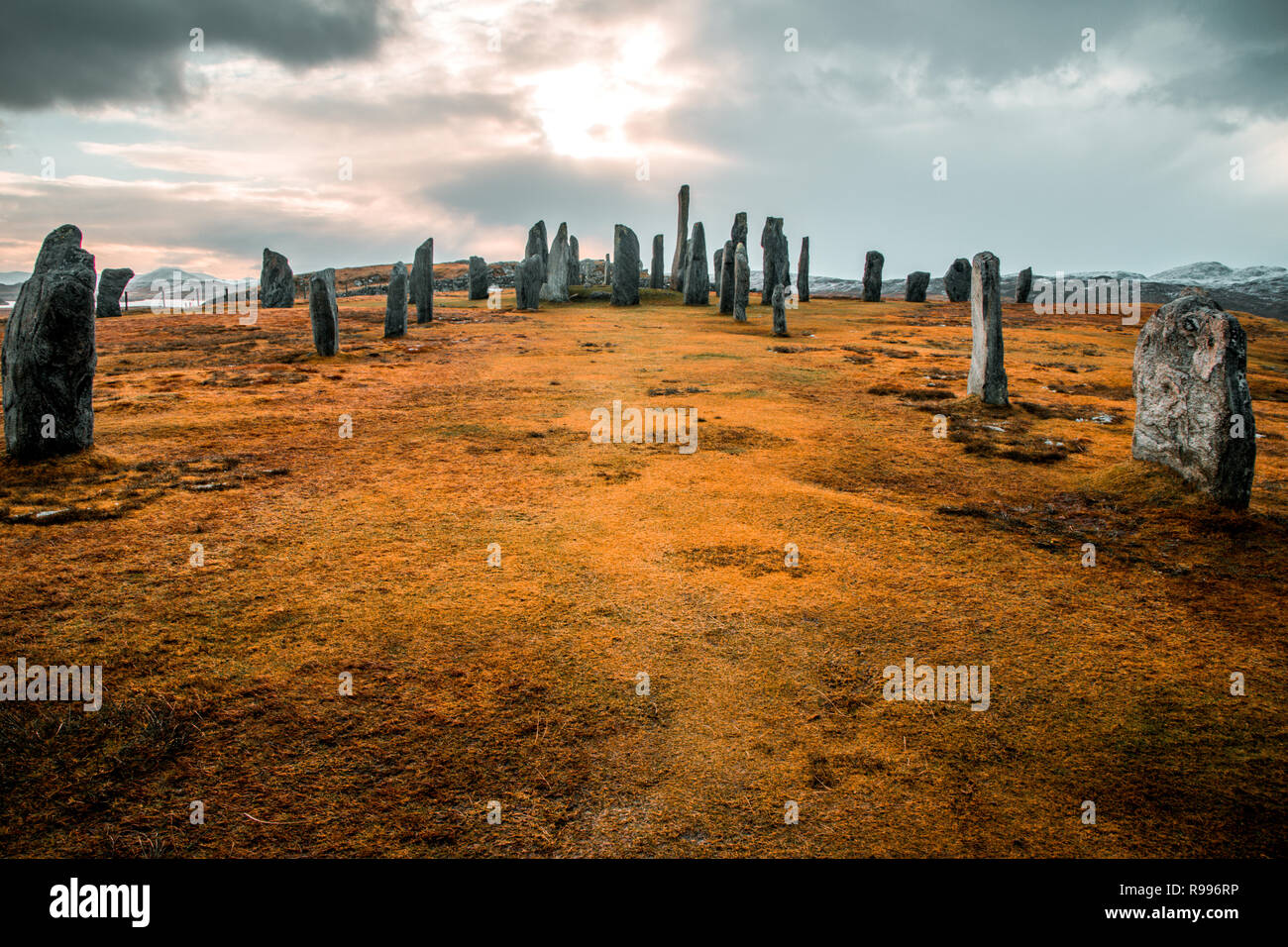 Callanish Standing Stones, Isle of Lewis, Scotland, UK Stock Photo