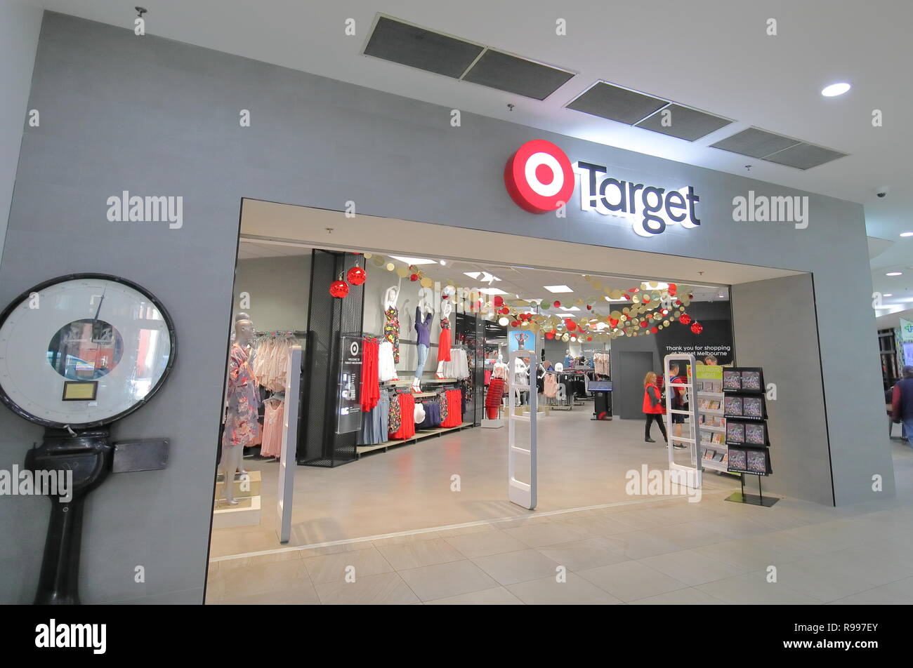 People visit Target shopping mall in Melbourne Australia Stock Photo Alamy