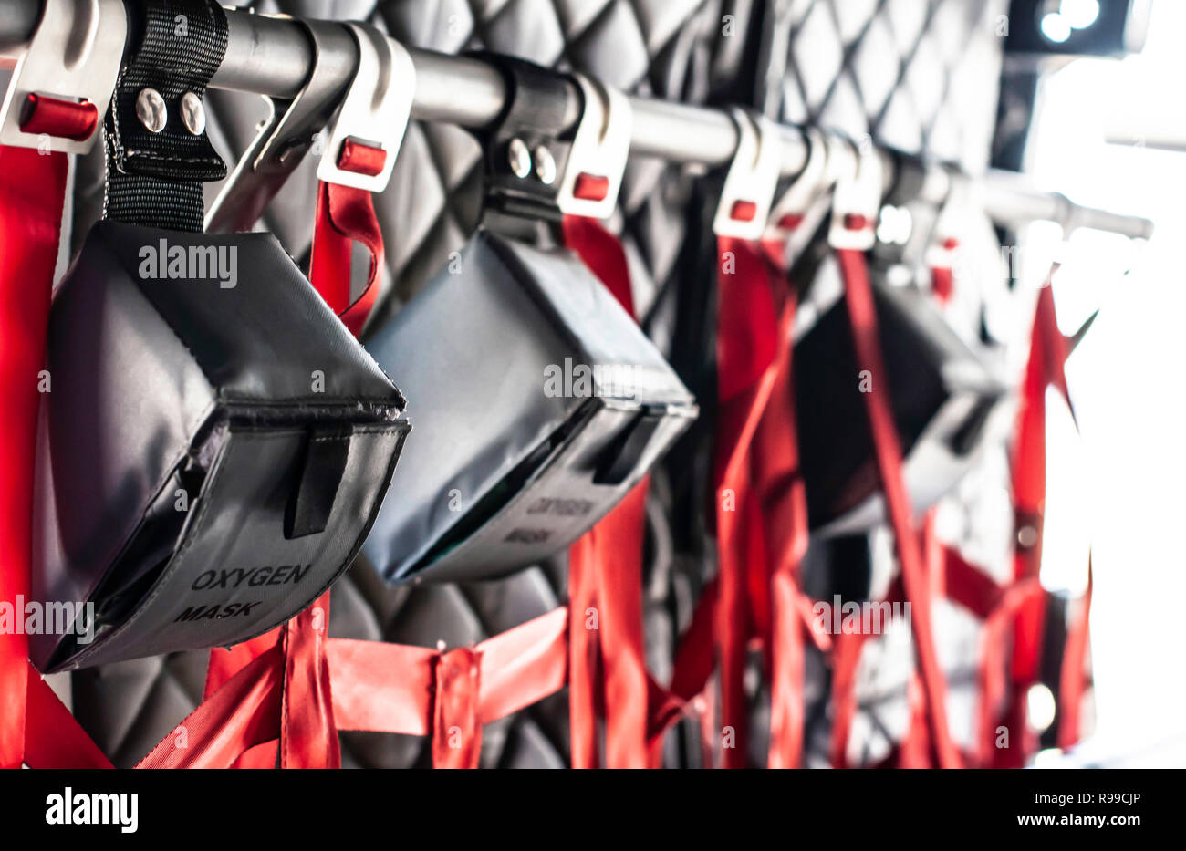 Oxygen masks plane hi-res stock photography and images - Alamy