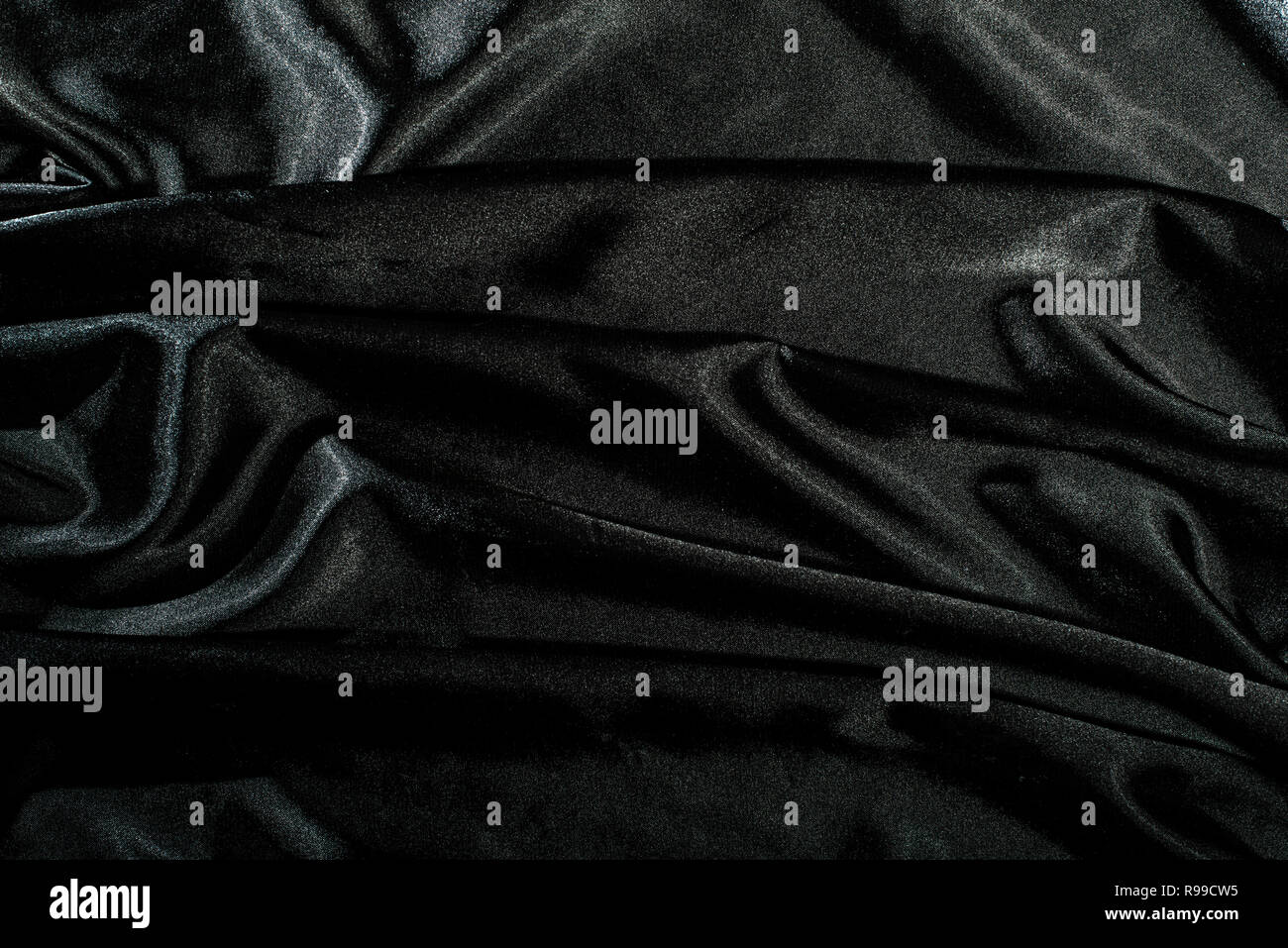 Black satin fabric hi-res stock photography and images - Alamy