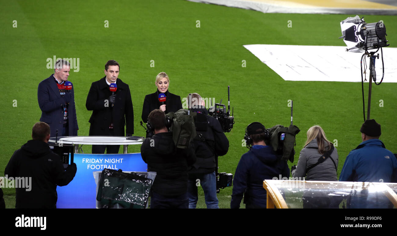 Gary Neville behind the scenes at Sky Sports Monday Night Football