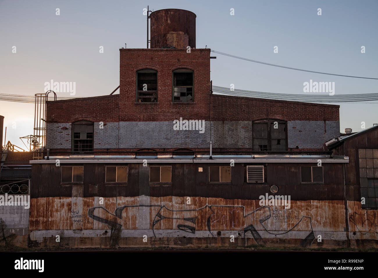 Old warehouse in Vernon, a very industrial city in the shadow of 