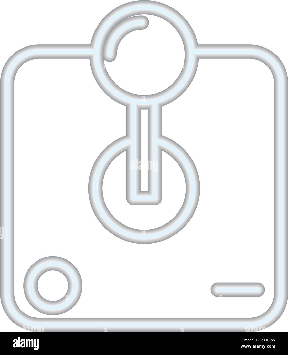 joystick control neon video game vector illustration Stock Vector Image ...