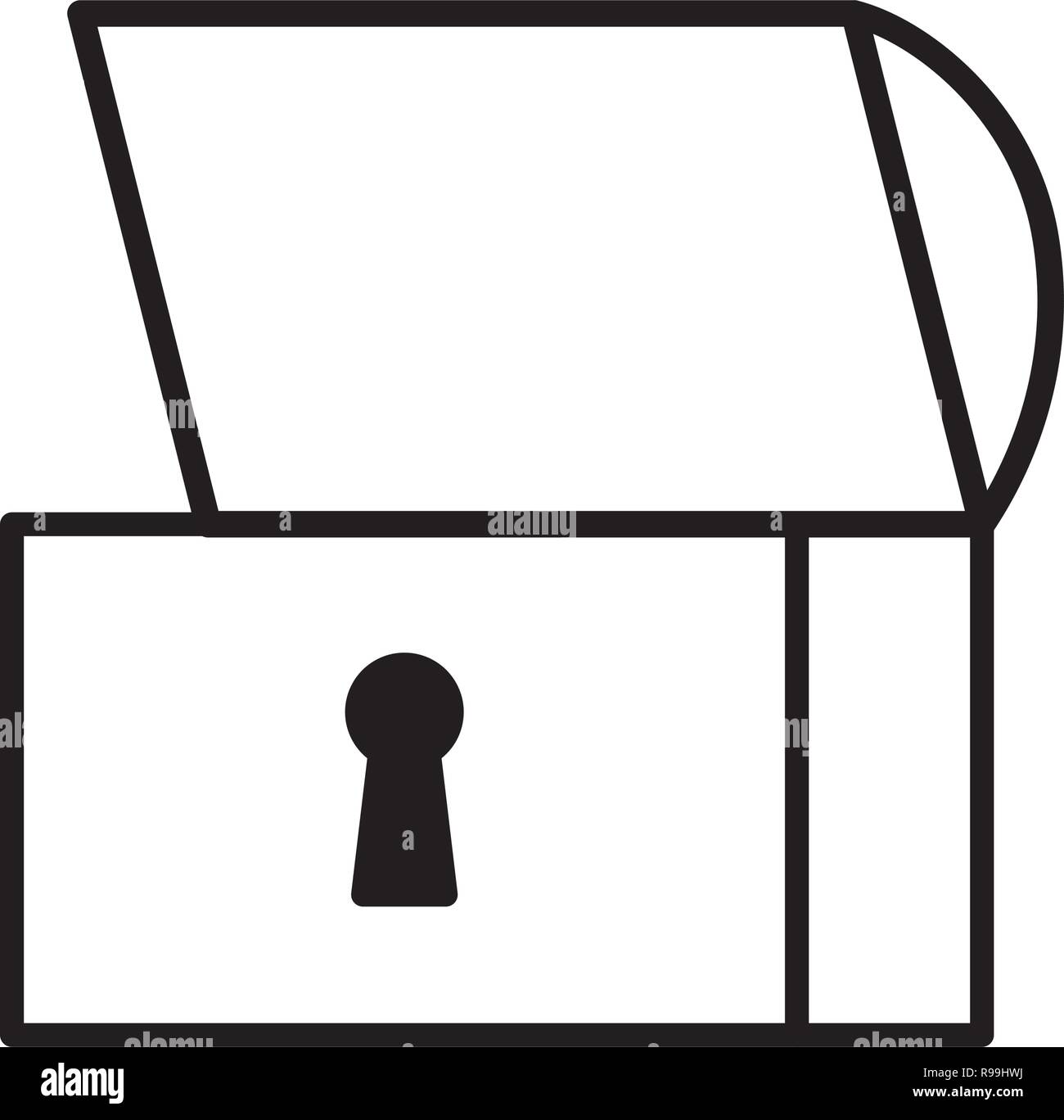 chest treasure on white background vector illustration Stock Vector ...