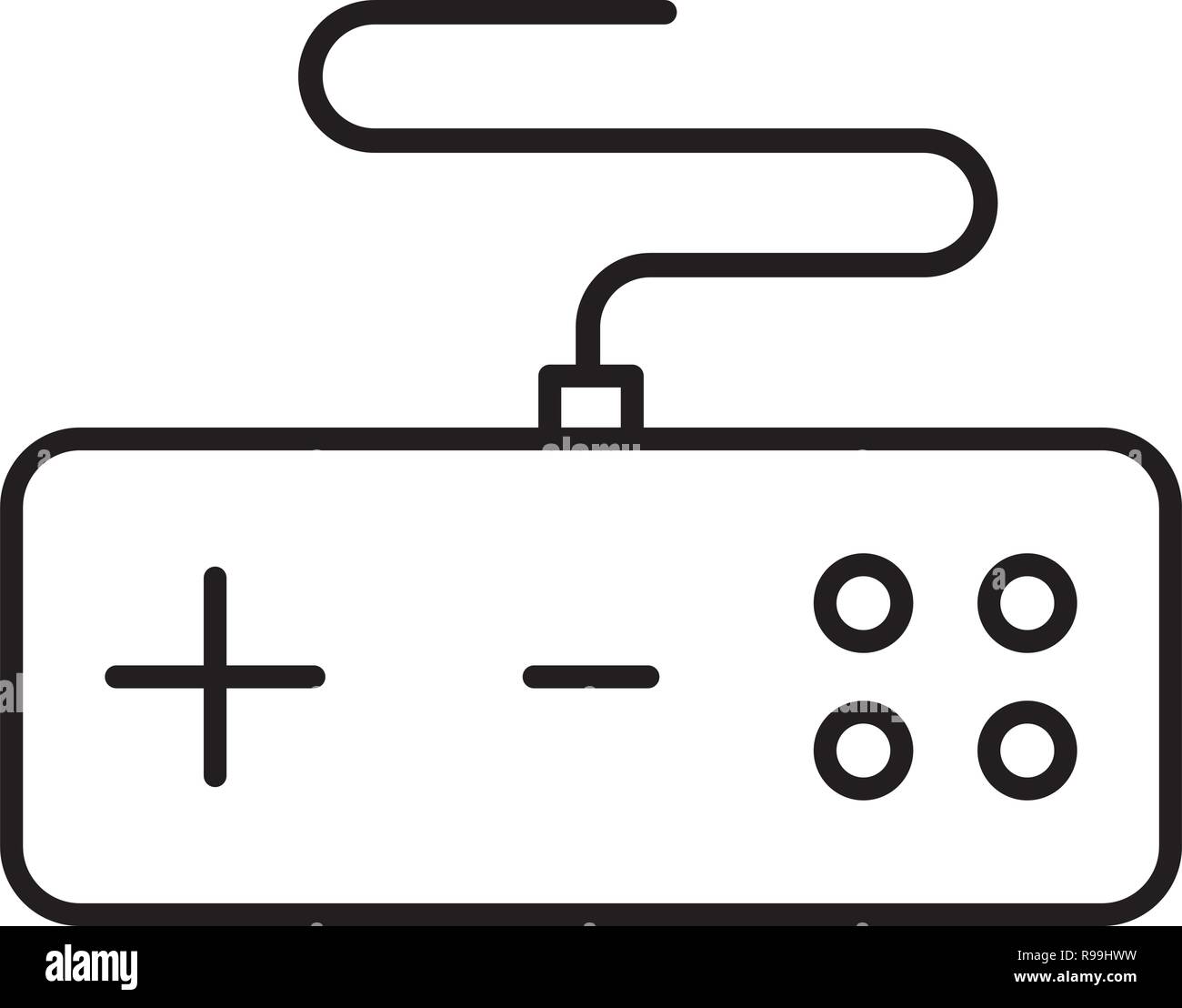 controller console on white background vector illustration Stock Vector ...