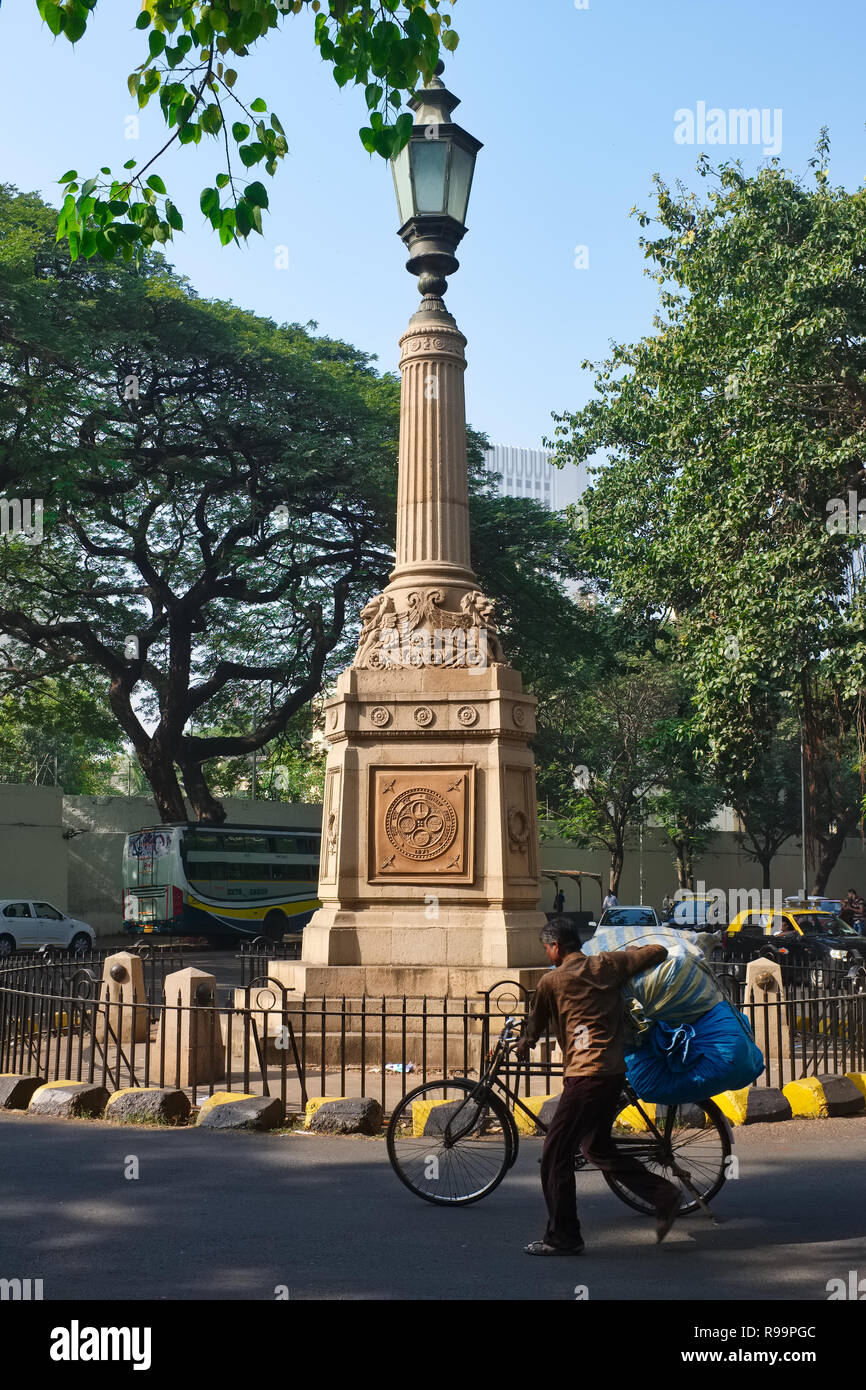 The World War 1 Memorial, Ballard Estate, Mumbai, India, commemorating the Bombay Port Trust (now Mumbai P.T.) employees' war effort and loss of lives Stock Photo