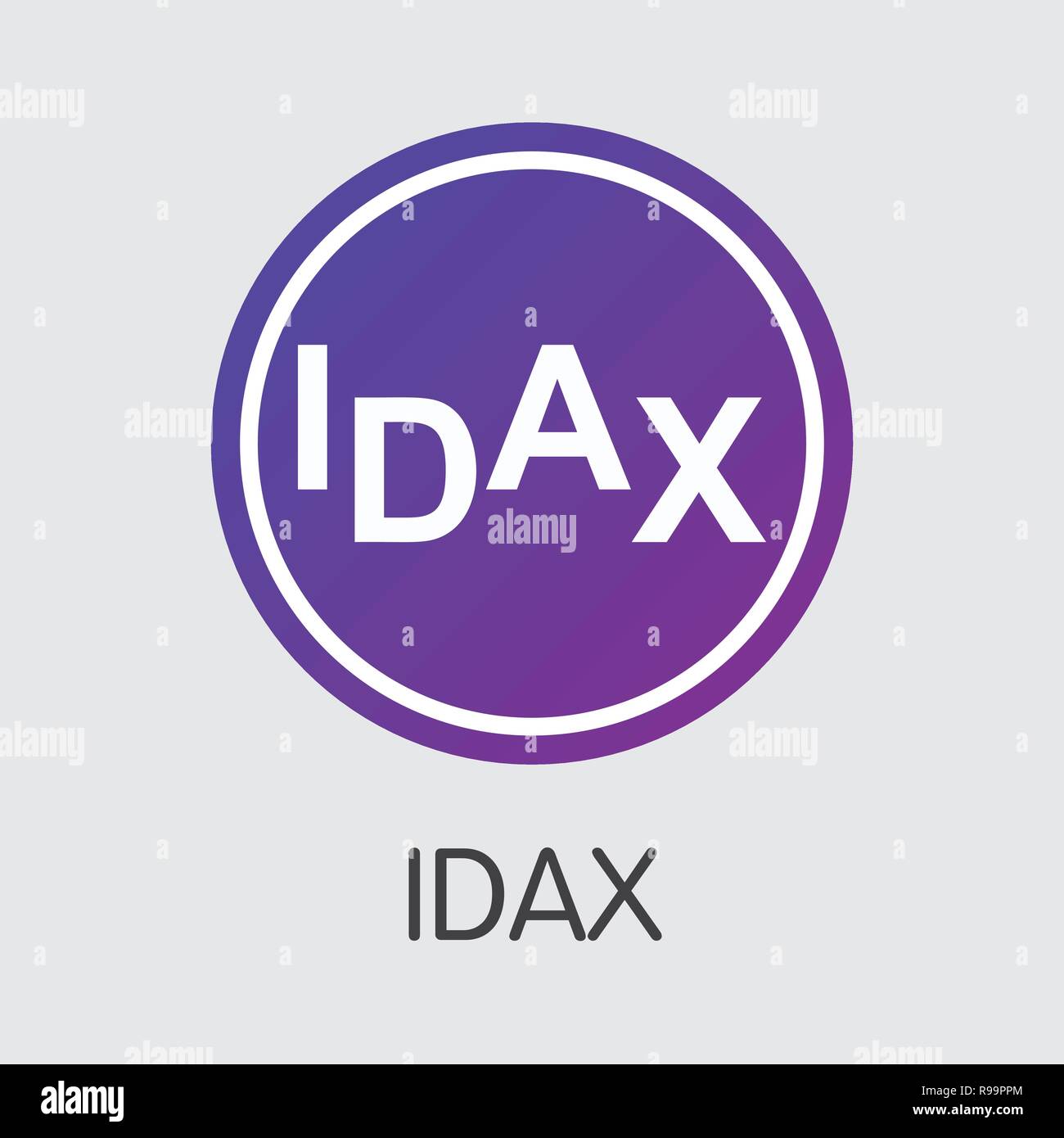Exchange - Idax. The Crypto Coins or Cryptocurrency Logo Stock Vector Image  & Art - Alamy