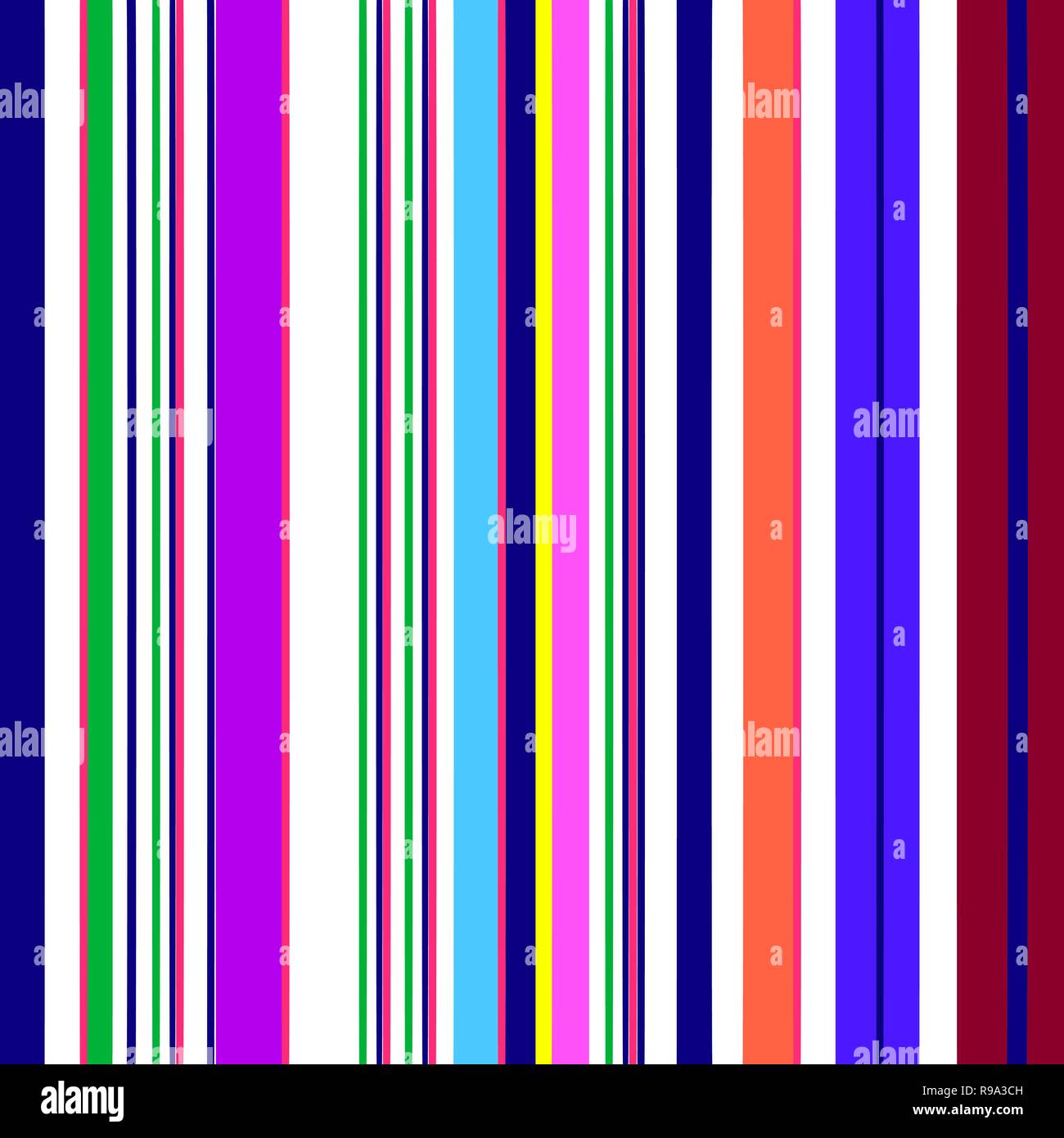 Abstract striped geometric multicolor seamless pattern background Stock Vector