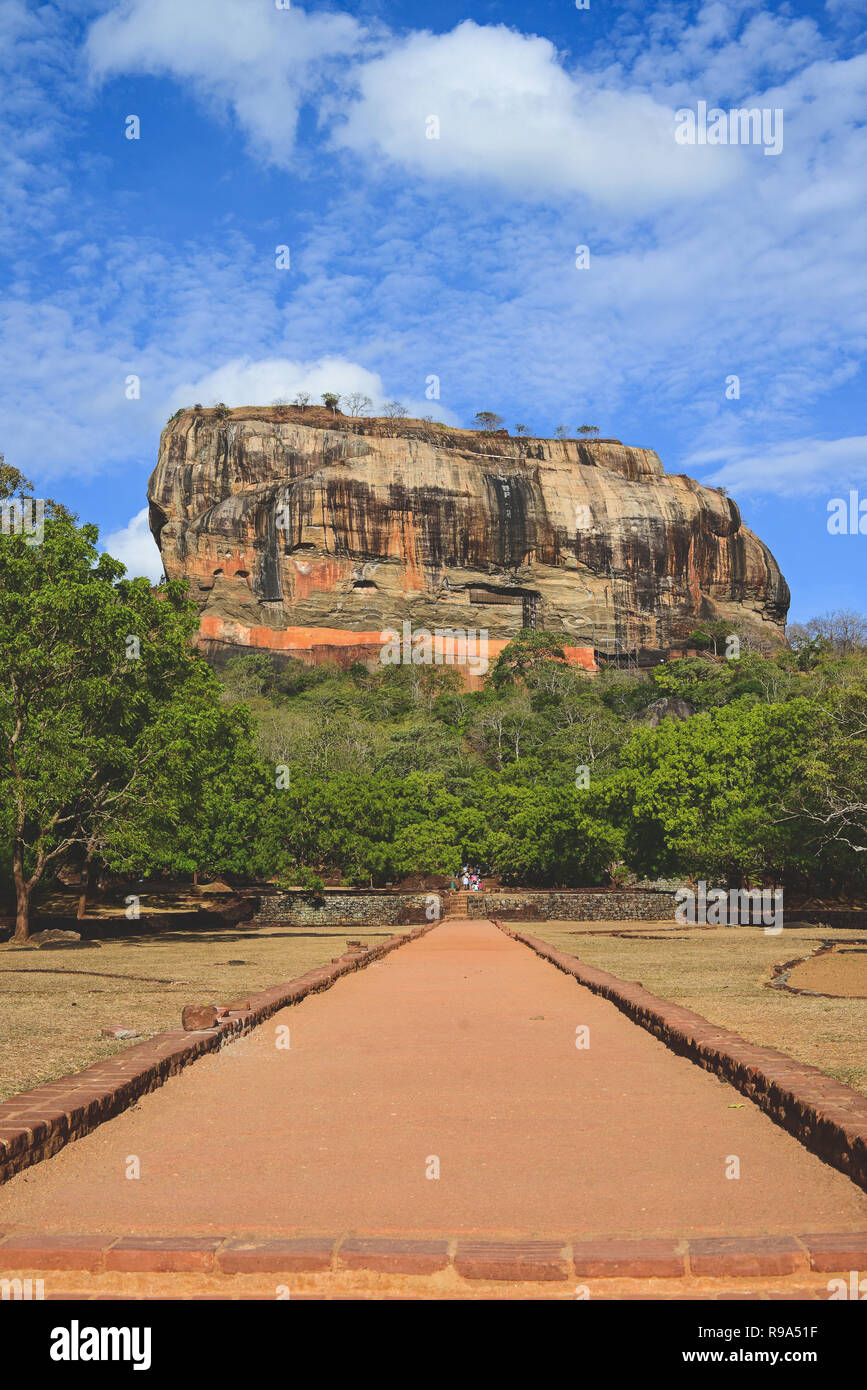 Sigiriya or Sinhagiri, ancient rock fortress located in the northern Matale  District near the town of Dambulla in the Central Province, Sri Lanka Stock  Photo - Alamy