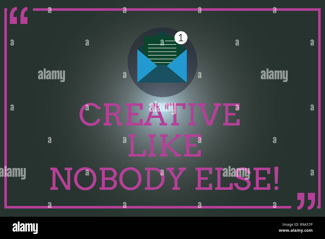 writing note showing creative
