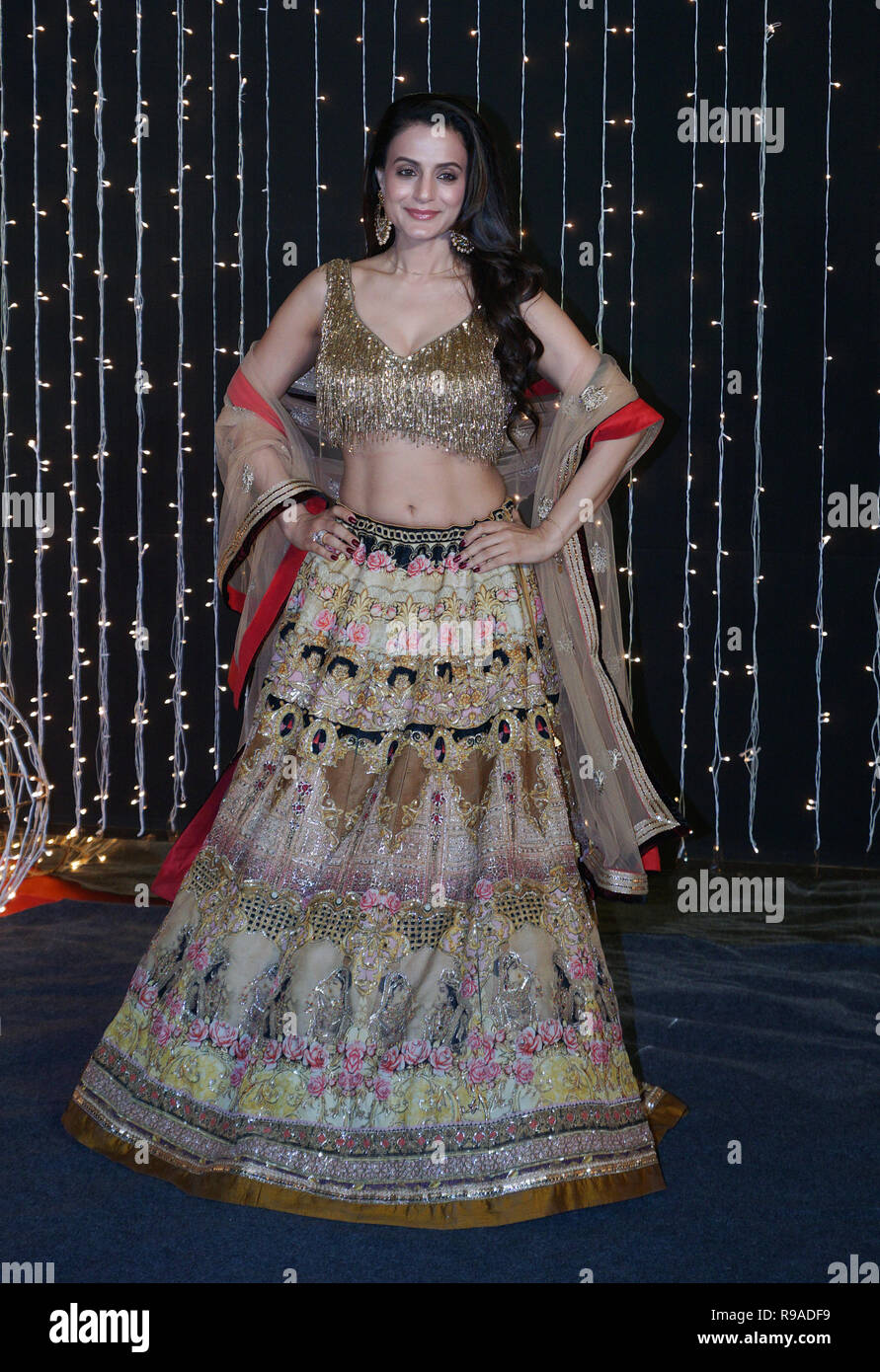 Mumbai,india, 20th dec 21018 :  Amisha patel at Bollywood actress Priyanka Chopra and musician Nick Jonas wedding reception for bollywood  film industries  in Mumbai, India, Wednesday, Dec 20, 2018. photo By Prodip Guha Stock Photo