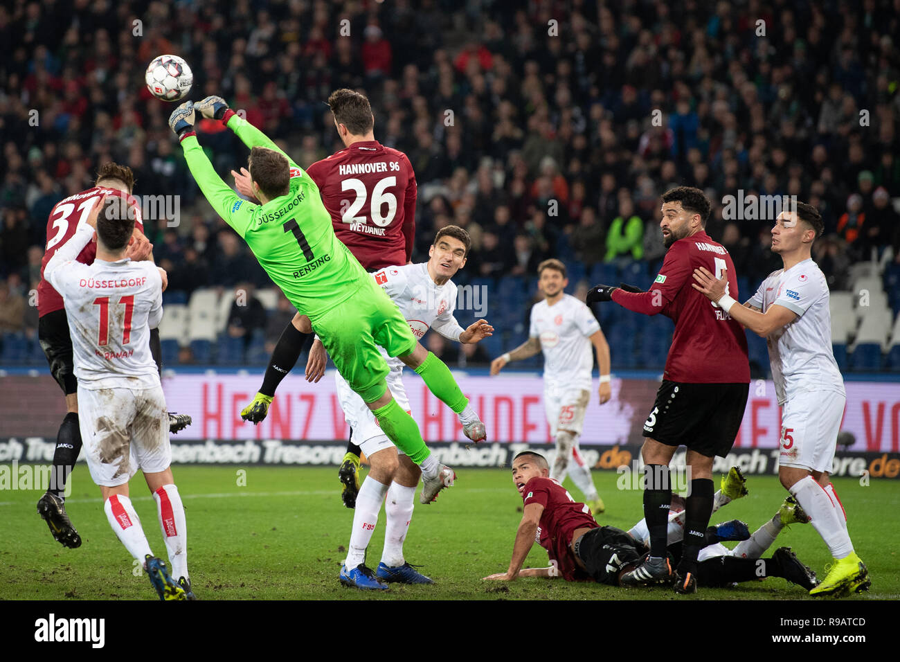 Hannover Germany 22nd Dec 2018 Soccer Bundesliga 17th Matchday Hannover 96 Fortuna Dusseldorf In The Hdi