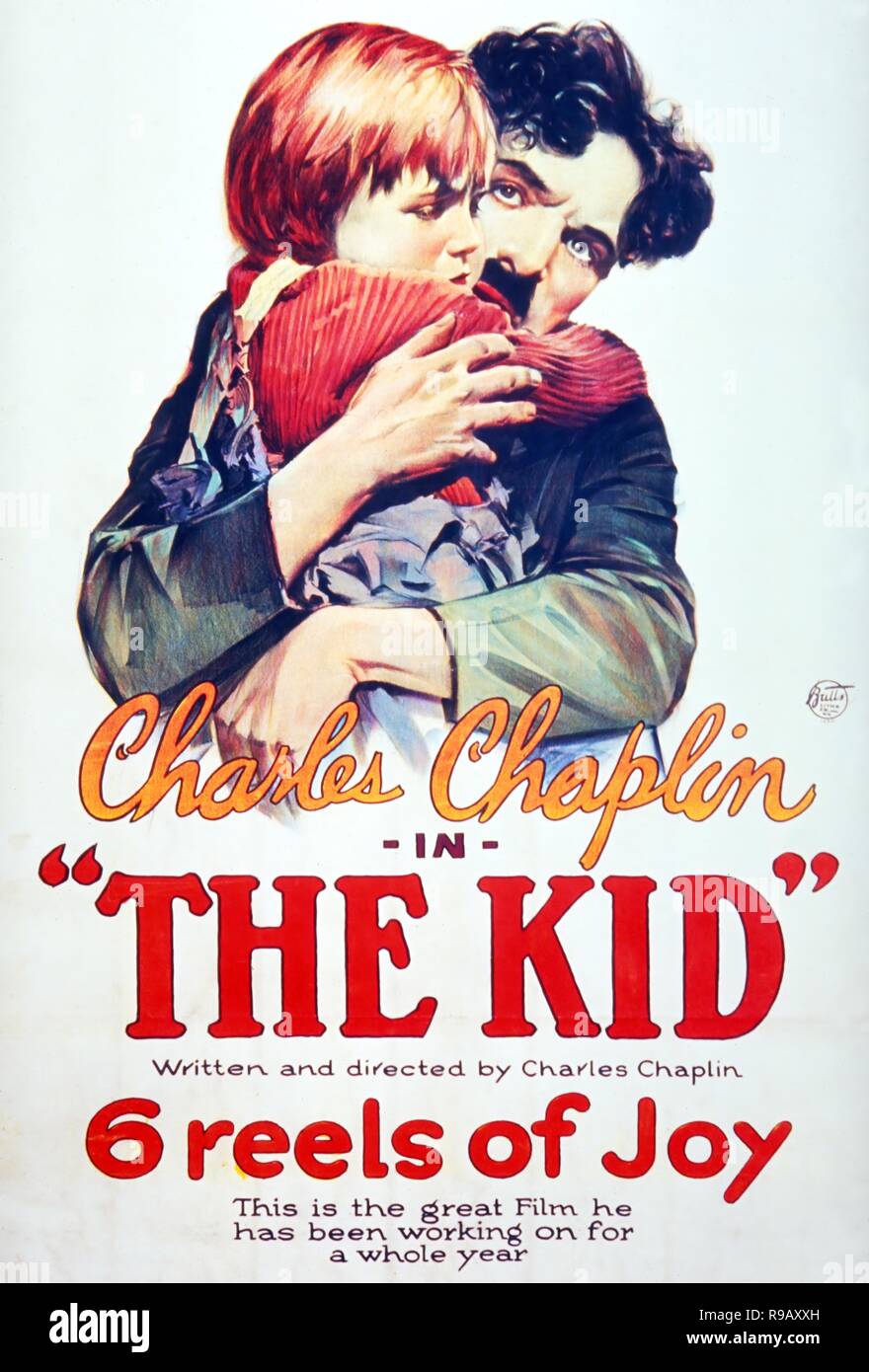 Charlie chaplin the kid poster 1921 hi-res stock photography and 
