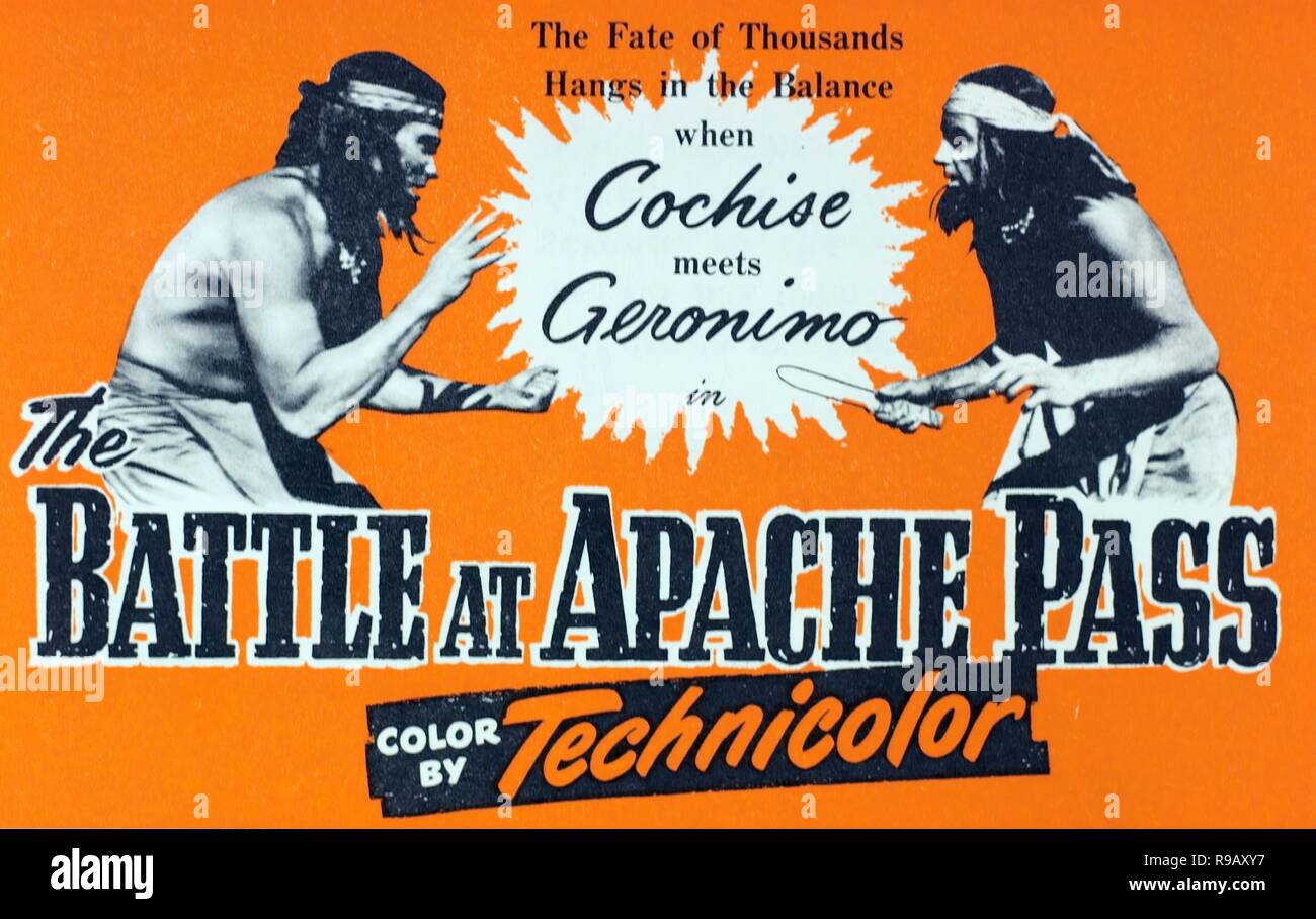 Original film title: THE BATTLE AT APACHE PASS. English title: THE