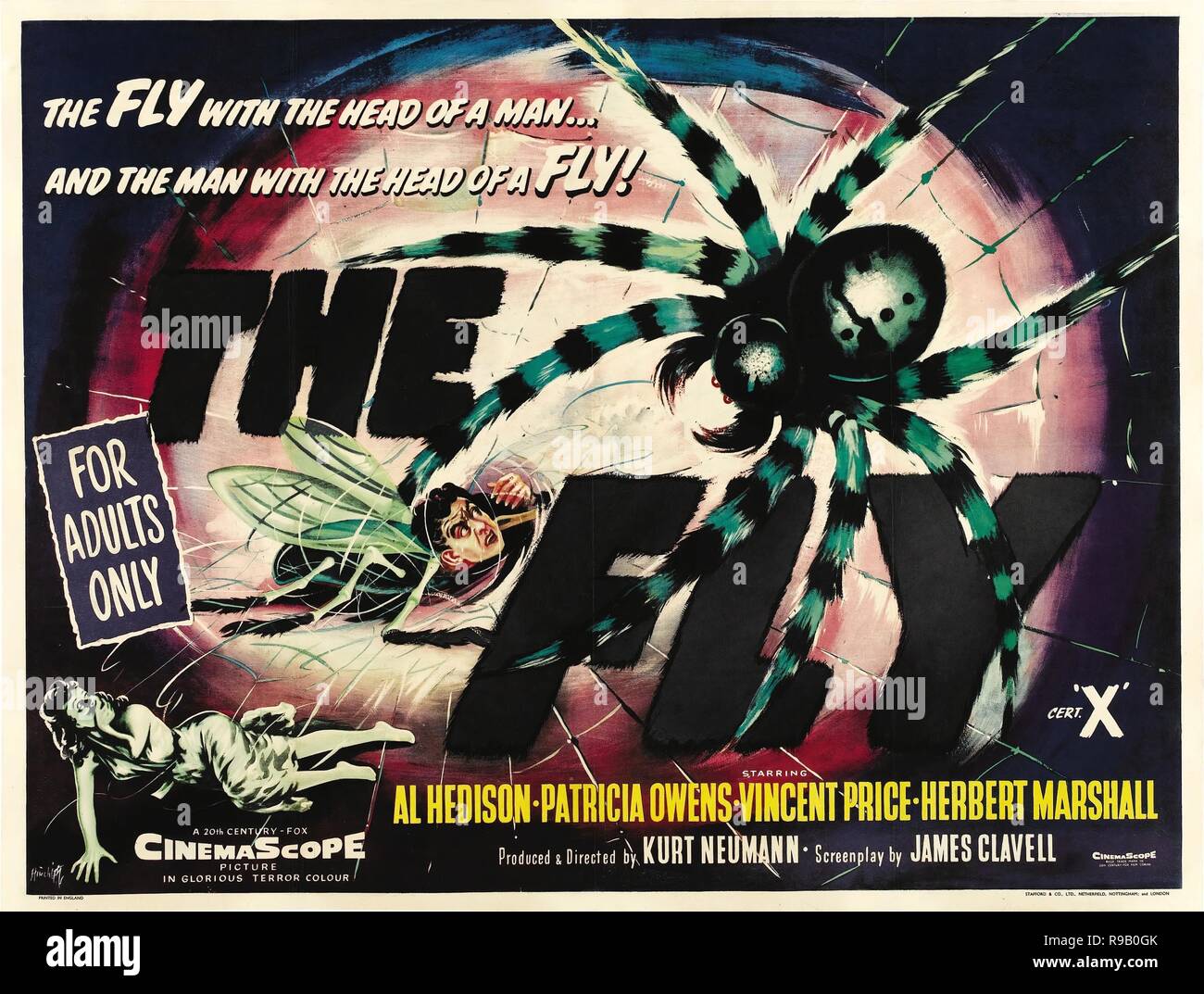 Original film title: THE FLY. English title: THE FLY. Year: 1958. Director: KURT NEUMANN. Credit: 20TH CENTURY FOX / Album Stock Photo