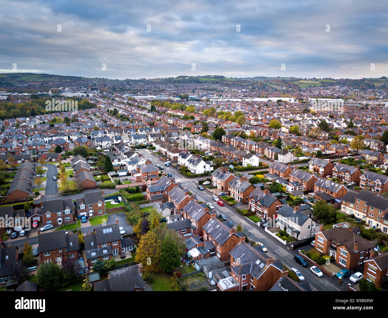 Belfast housing development Stock Photo Alamy