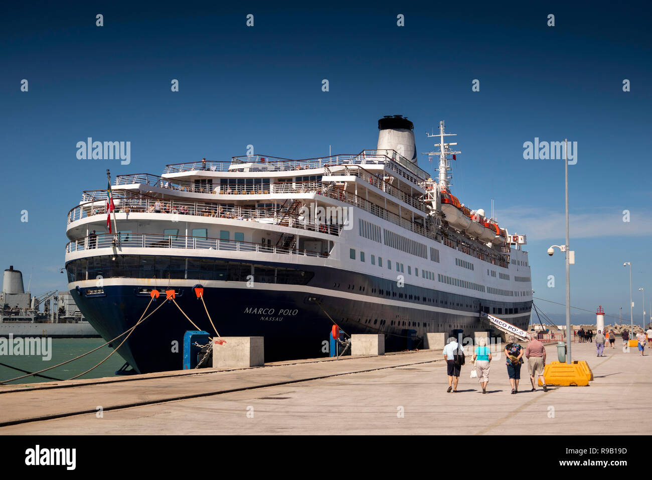 Morocco, Tangier, Port, MV Marco Polo cruise ship moored at quayside Stock  Photo - Alamy