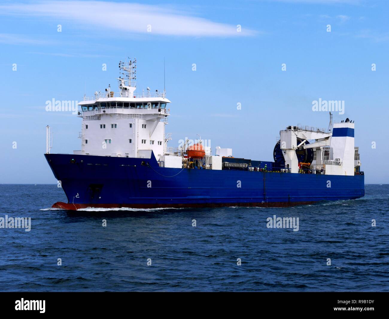 Cargo Ship Ro-Ro Stock Photo