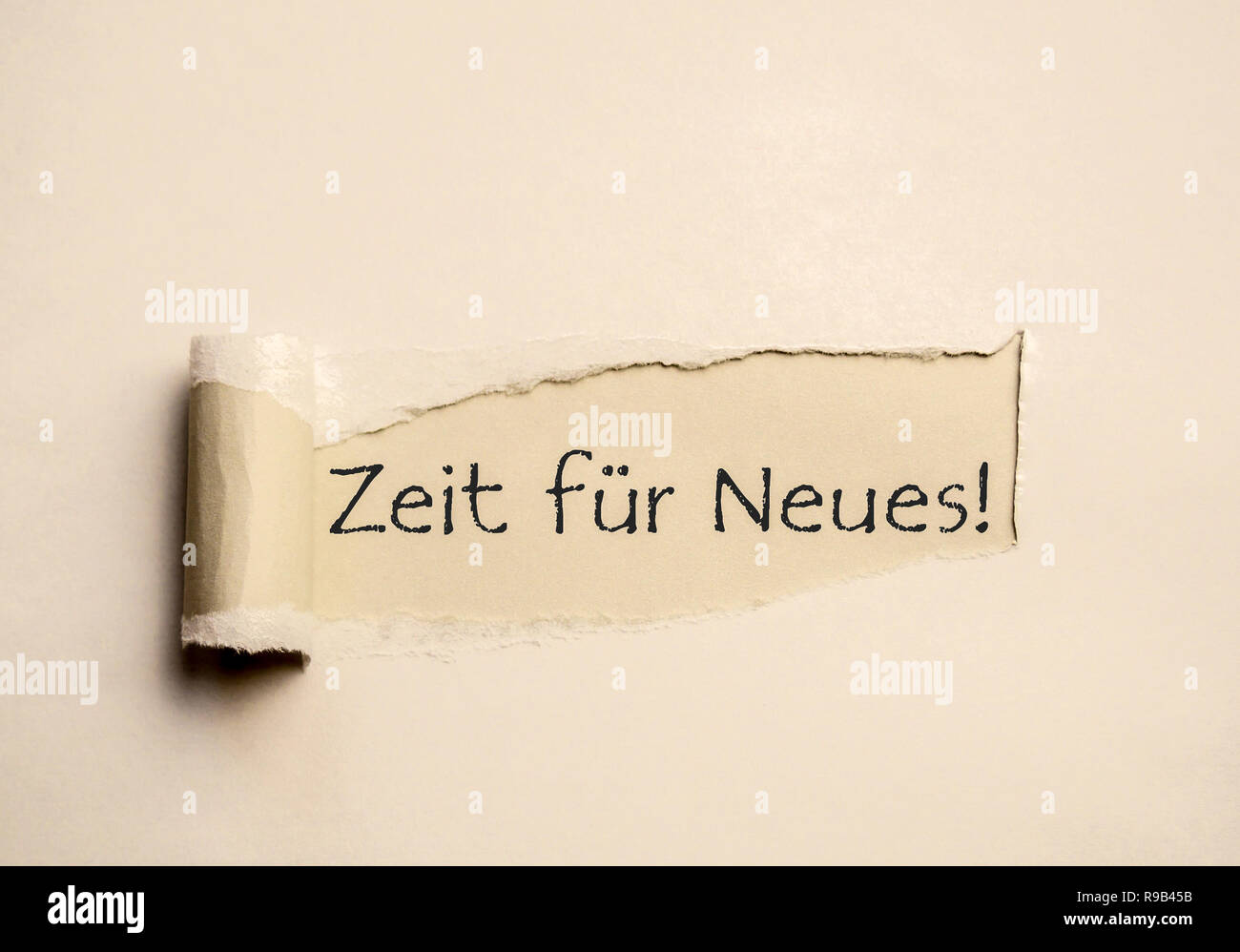 Zeit für Neues! Stock Photo
