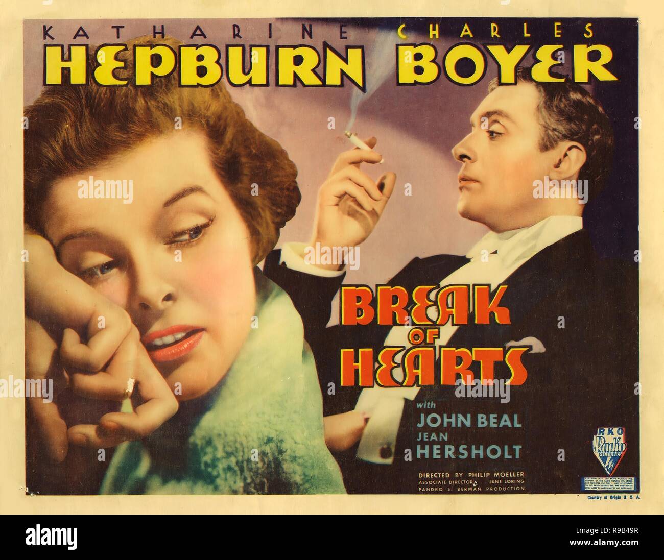 Original film title BREAK OF HEARTS. English title BREAK OF HEARTS